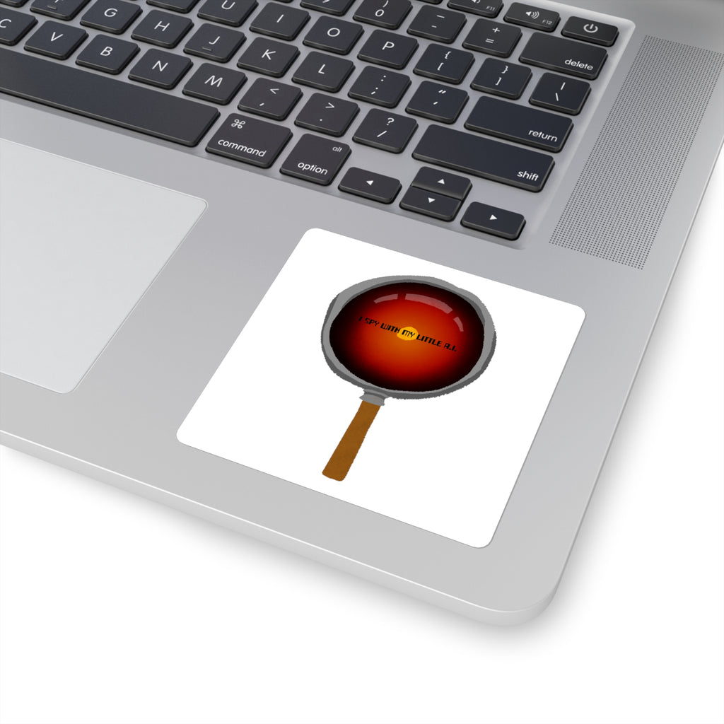 I Spy AI Square Stickers