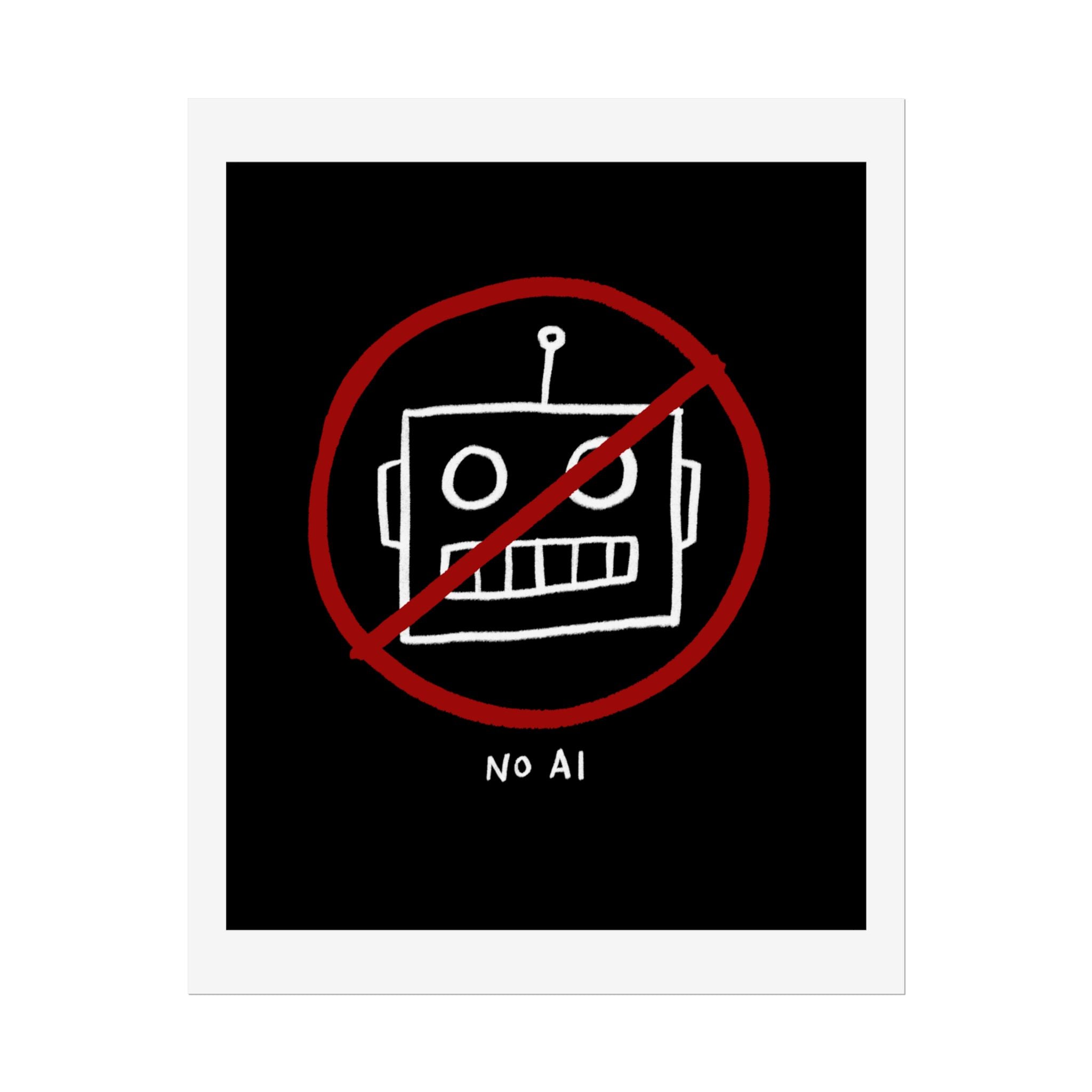 No AI Rolled Posters