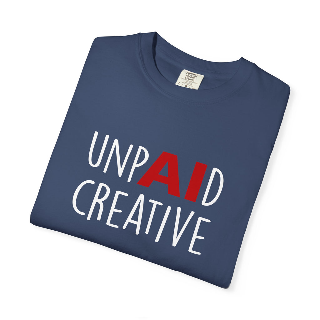 Anti-AI Unisex Garment-Dyed Tee For Creatives
