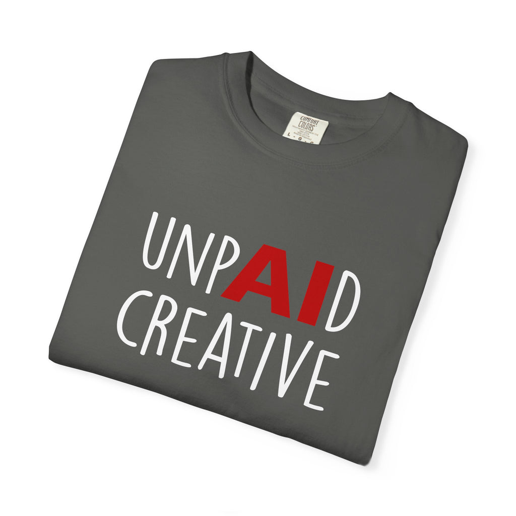 Anti-AI Unisex Garment-Dyed Tee For Creatives