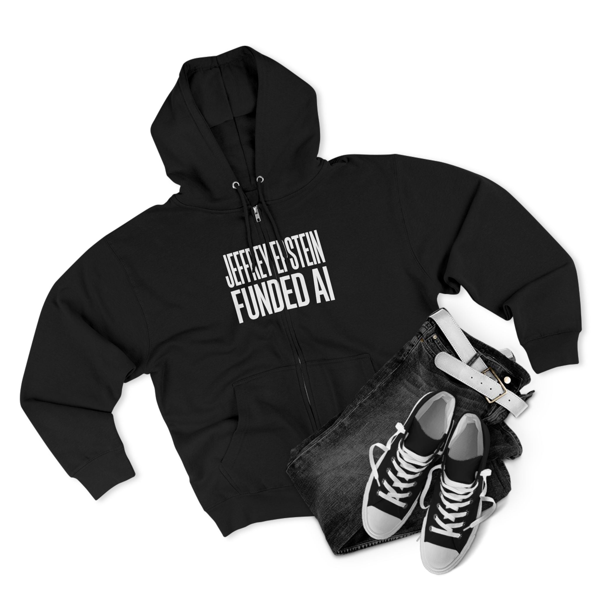 Epstein AI Unisex Hooded Zip Sweatshirt