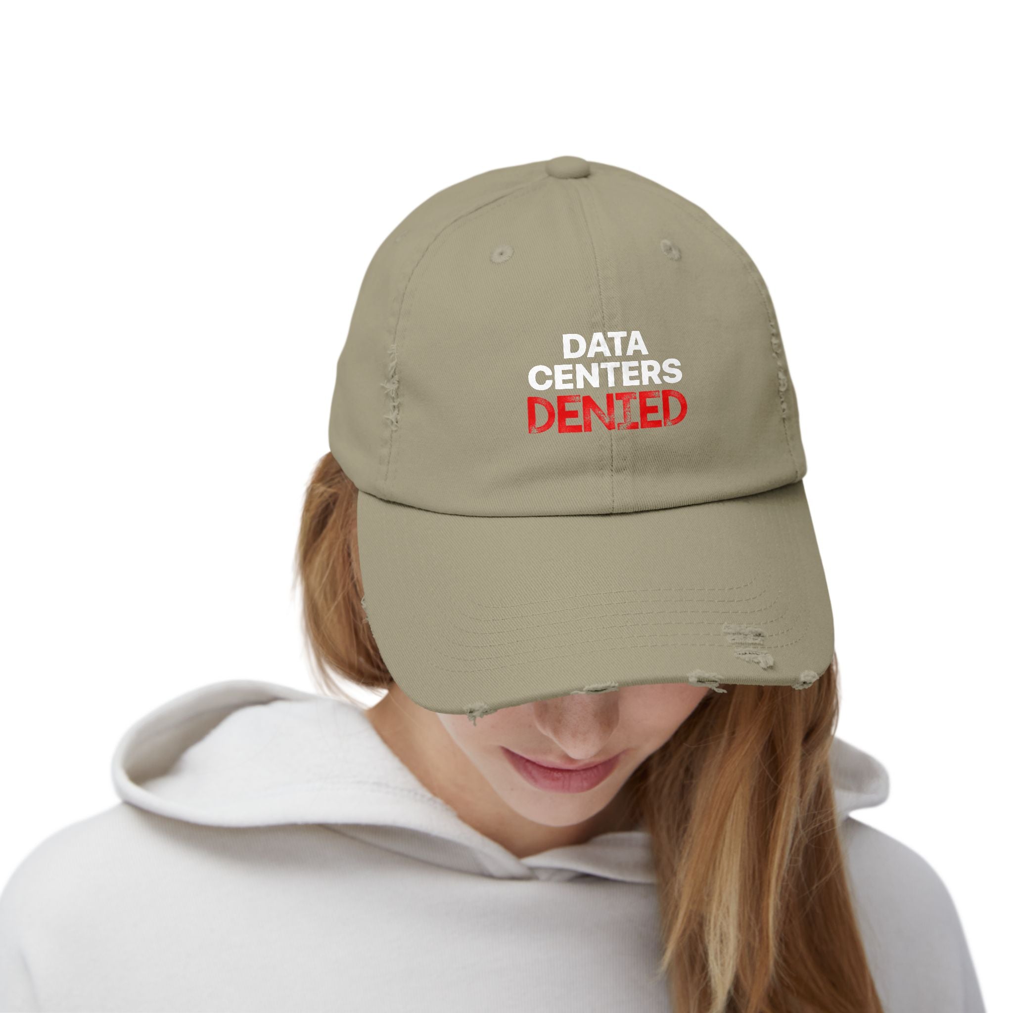 Data Center Denied Unisex Distressed Cap