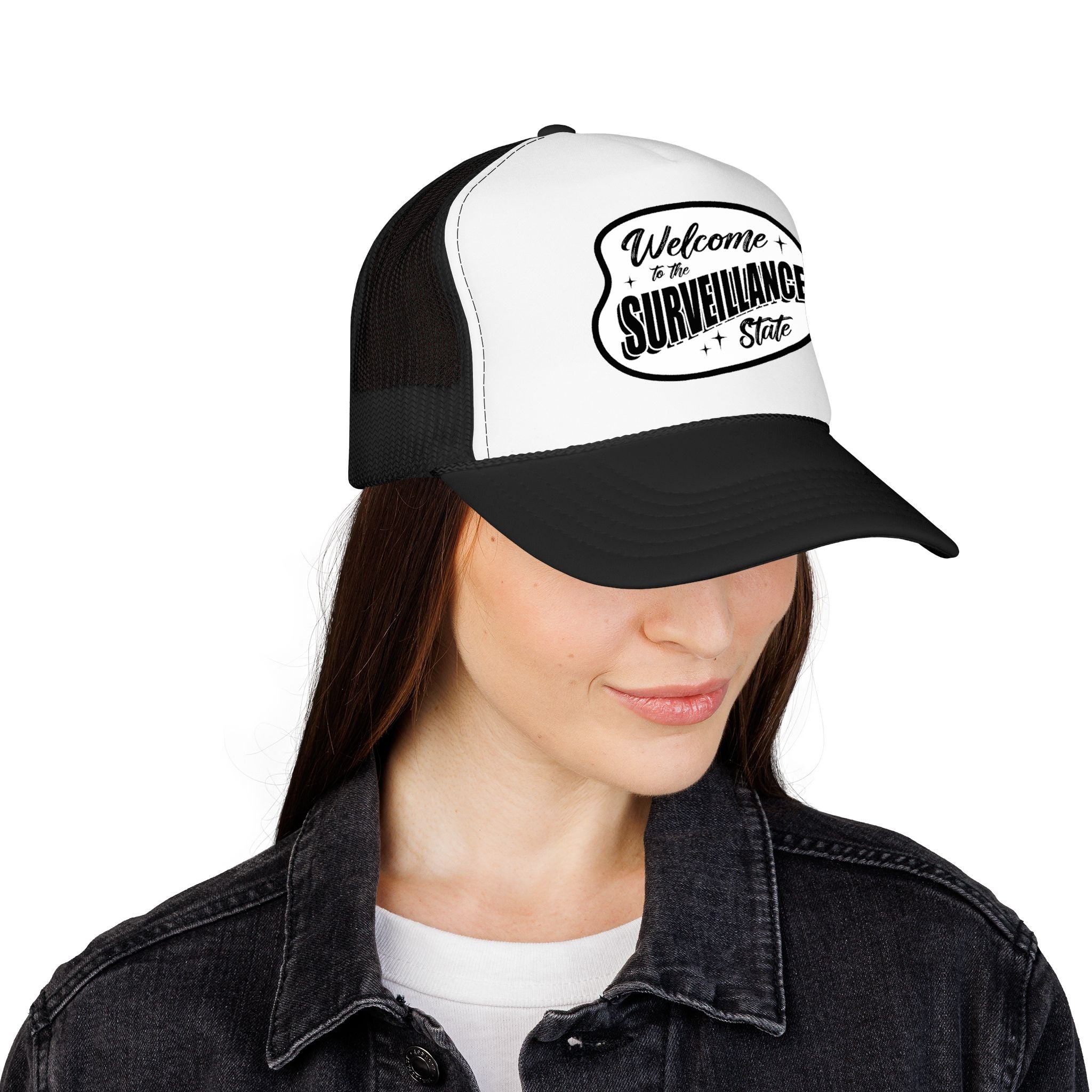 Anti AI Surveillance Foam Trucker Hat