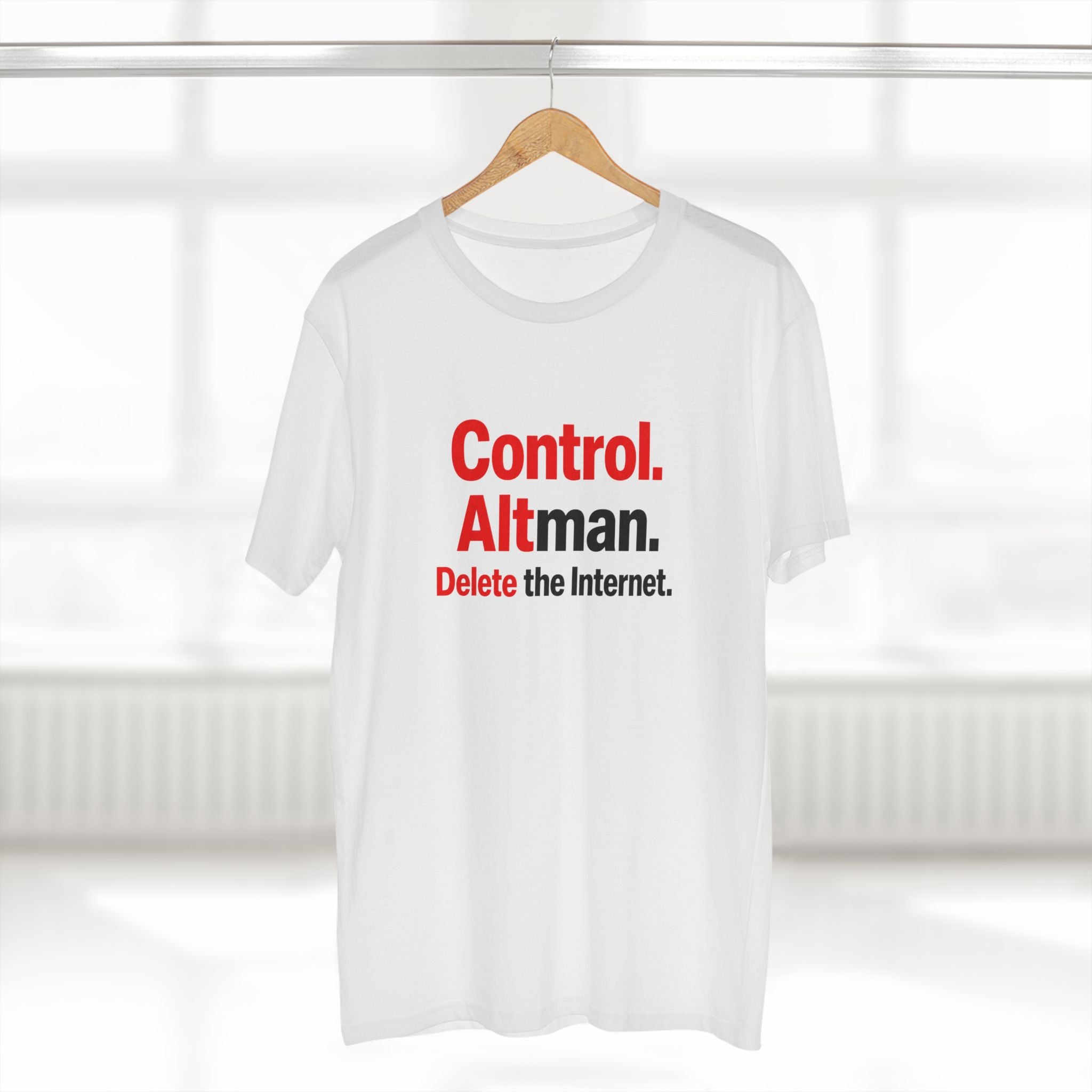 Control Alt Delete Adult Staple Tee