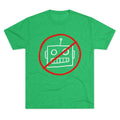 Unisex No AI Robot Tri-Blend Crew Tee