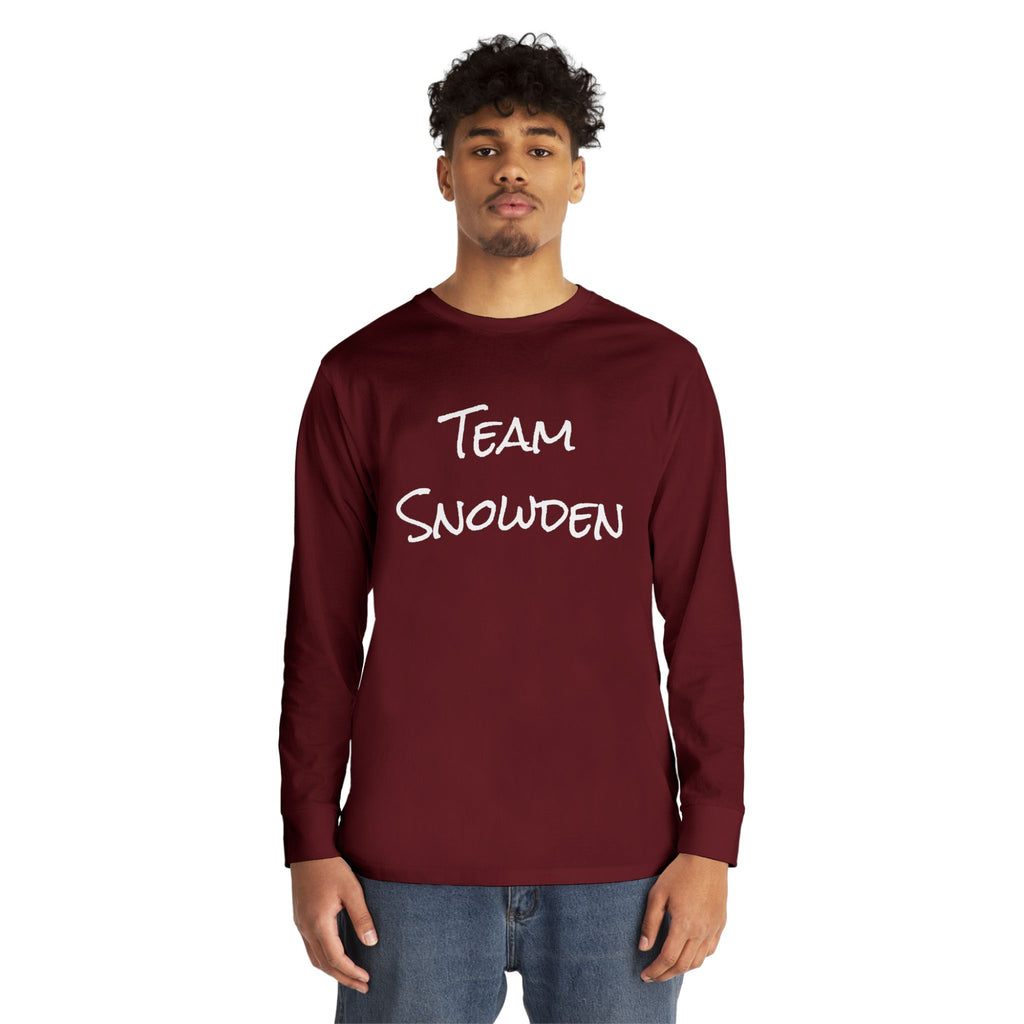 Team Snowden Long Sleeve Crewneck Tee