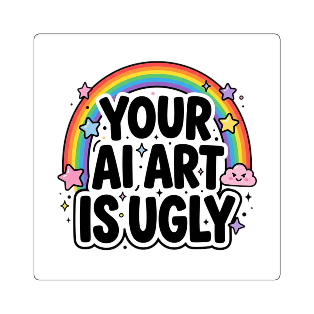 Ugly AI Square Stickers