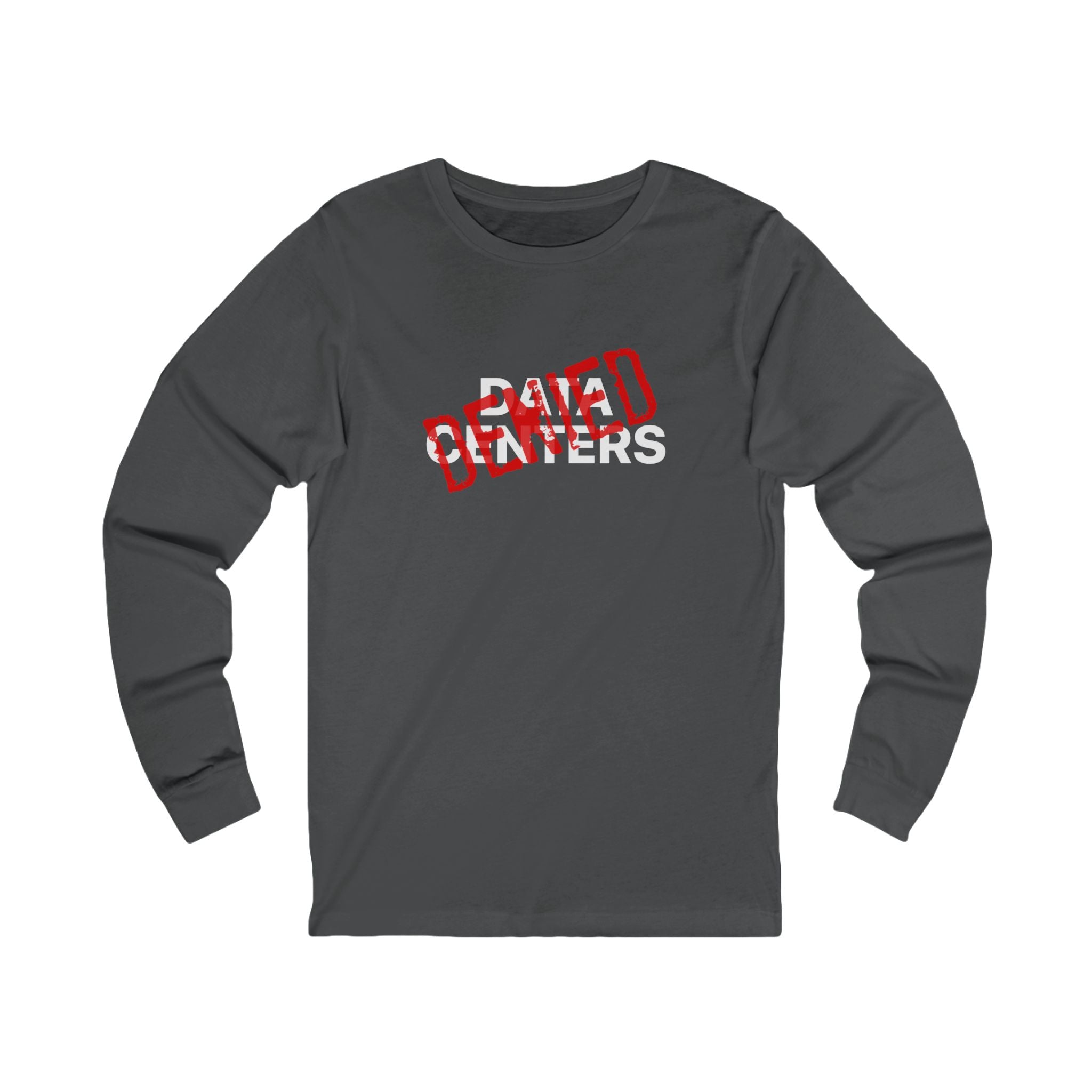 Stop AI Data Centers Jersey Long Sleeve Tee