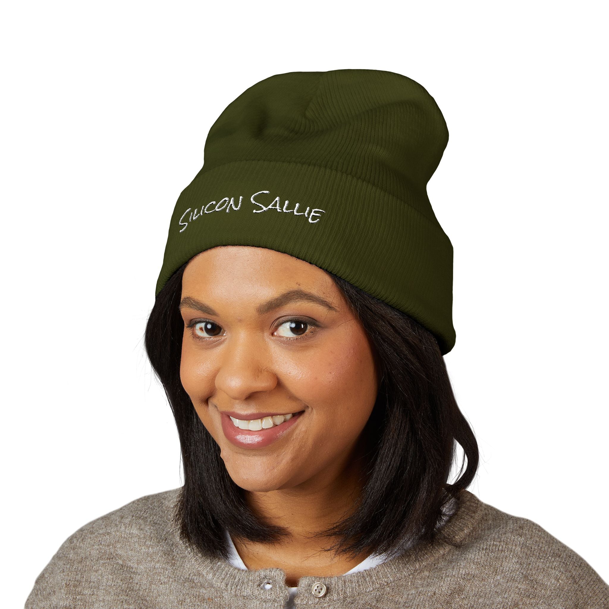 Silicon Sallie Classic Cuffed Beanie (Embroidered)