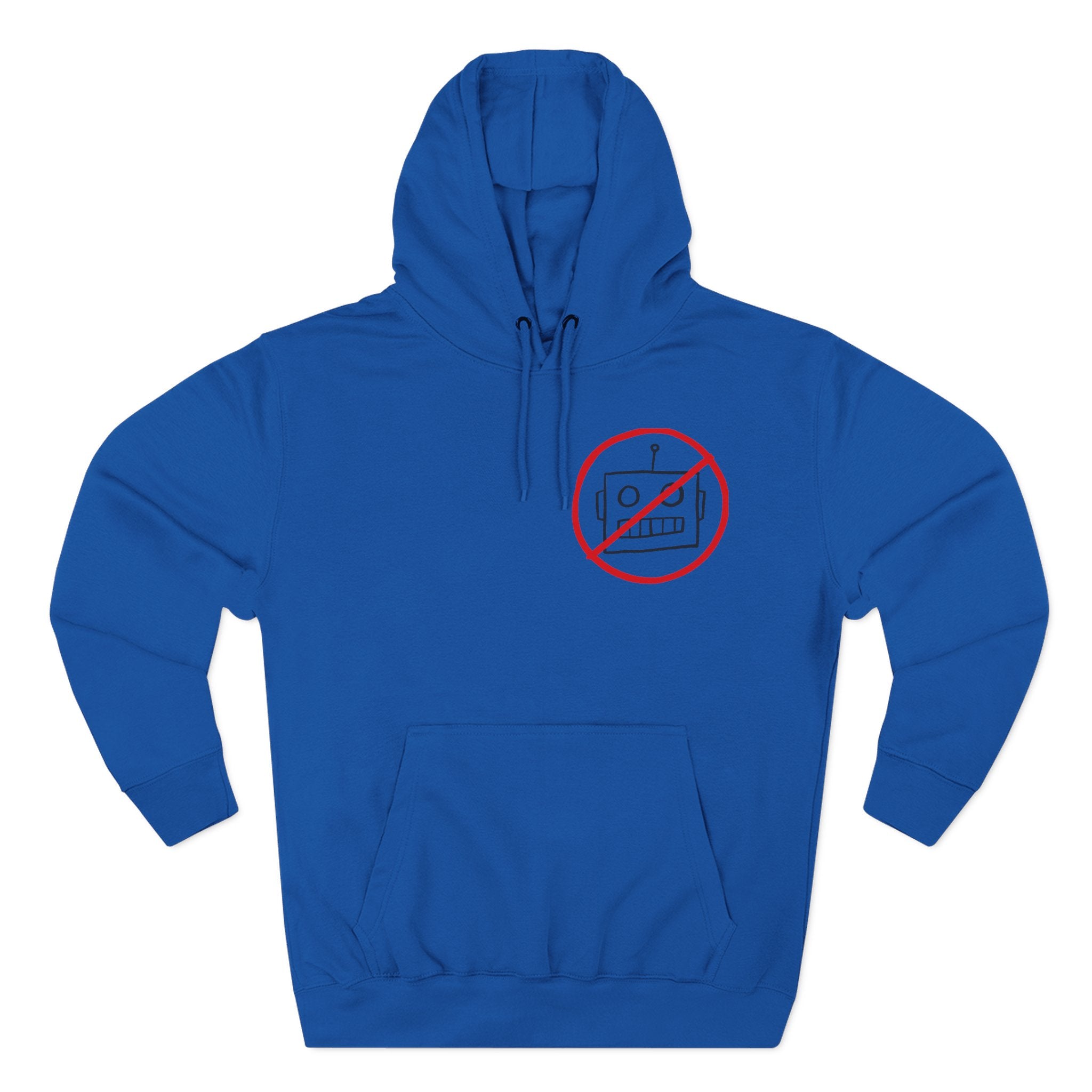 Robot Three-Panel Fleece Hoodie