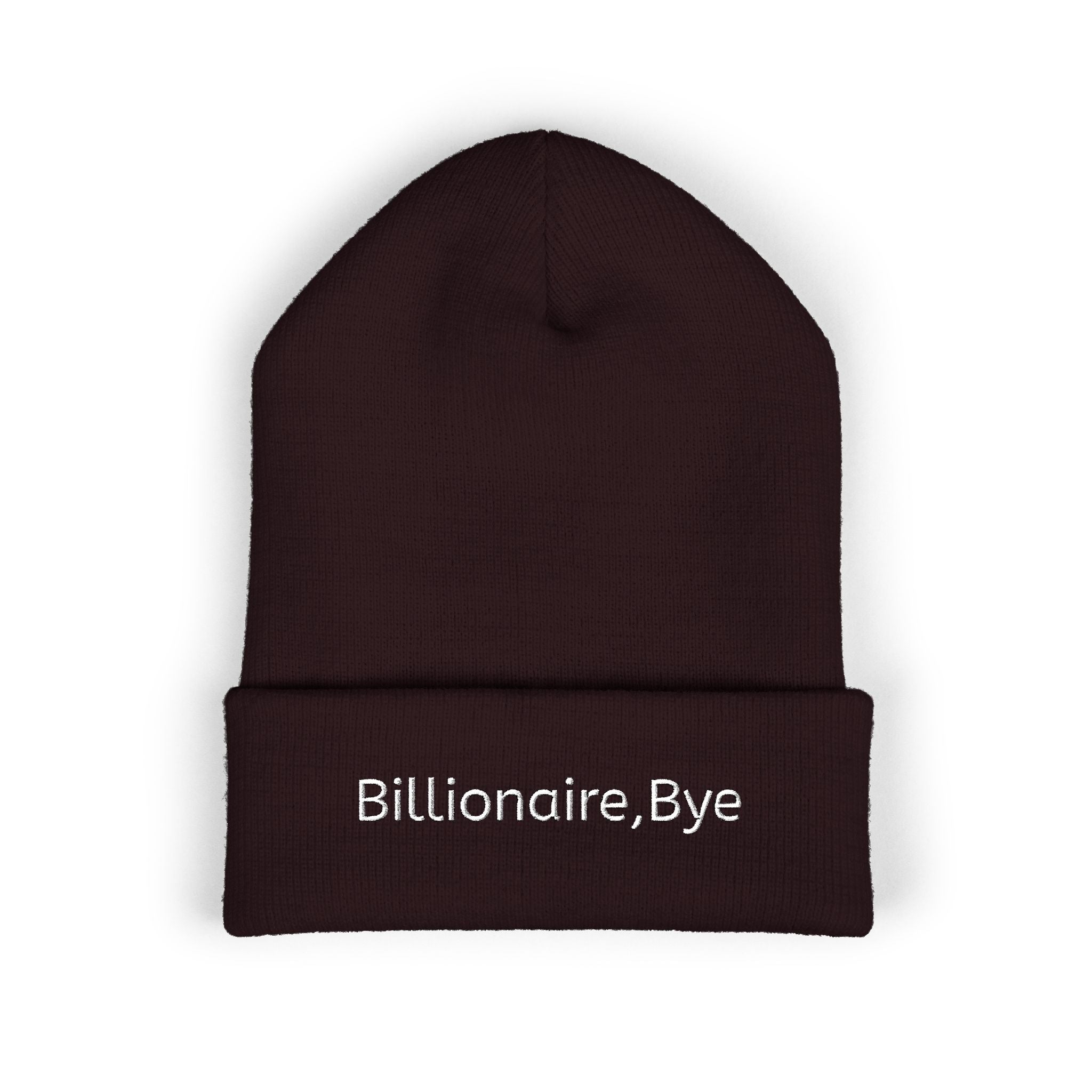 Billionaire, Bye Classic Cuffed Beanie (Embroidered)