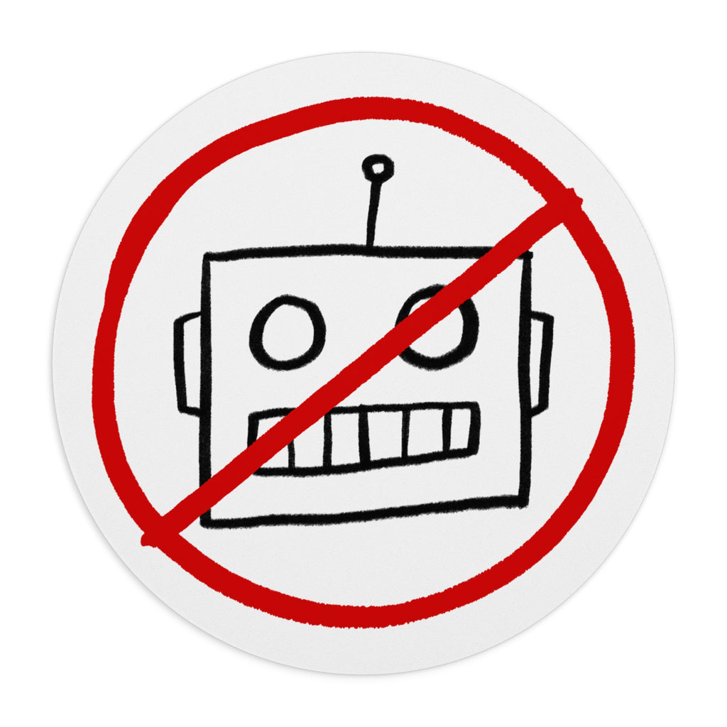 Anti-AI Robot Mouse Pad