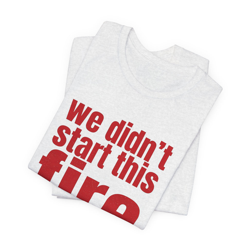 Anti Big Tech Fire Unisex Short Sleeve Tee