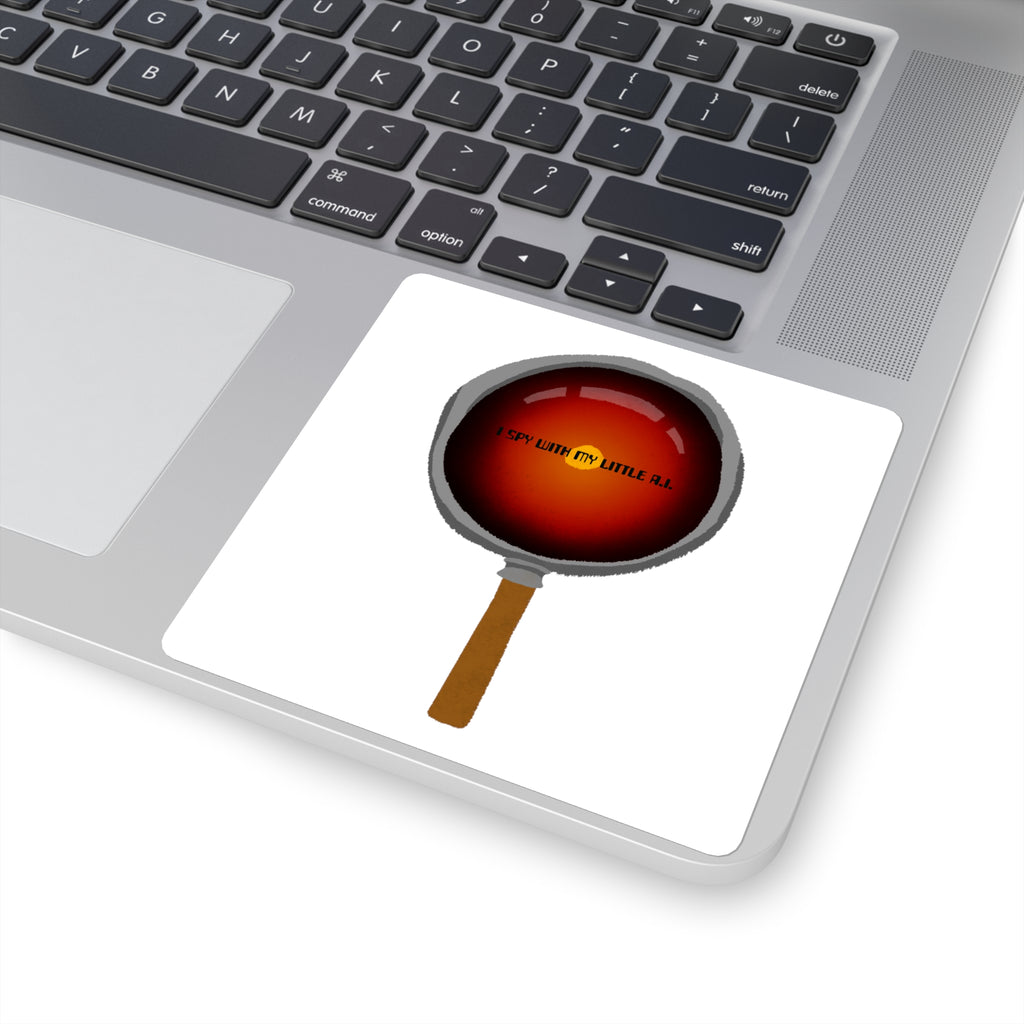 I Spy AI Square Stickers