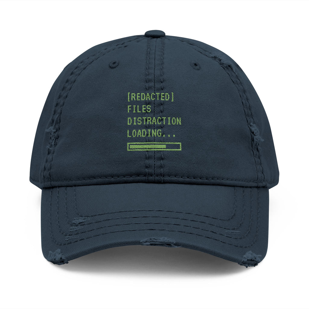 Redacted Files Distressed Dad Hat (Embroidery)
