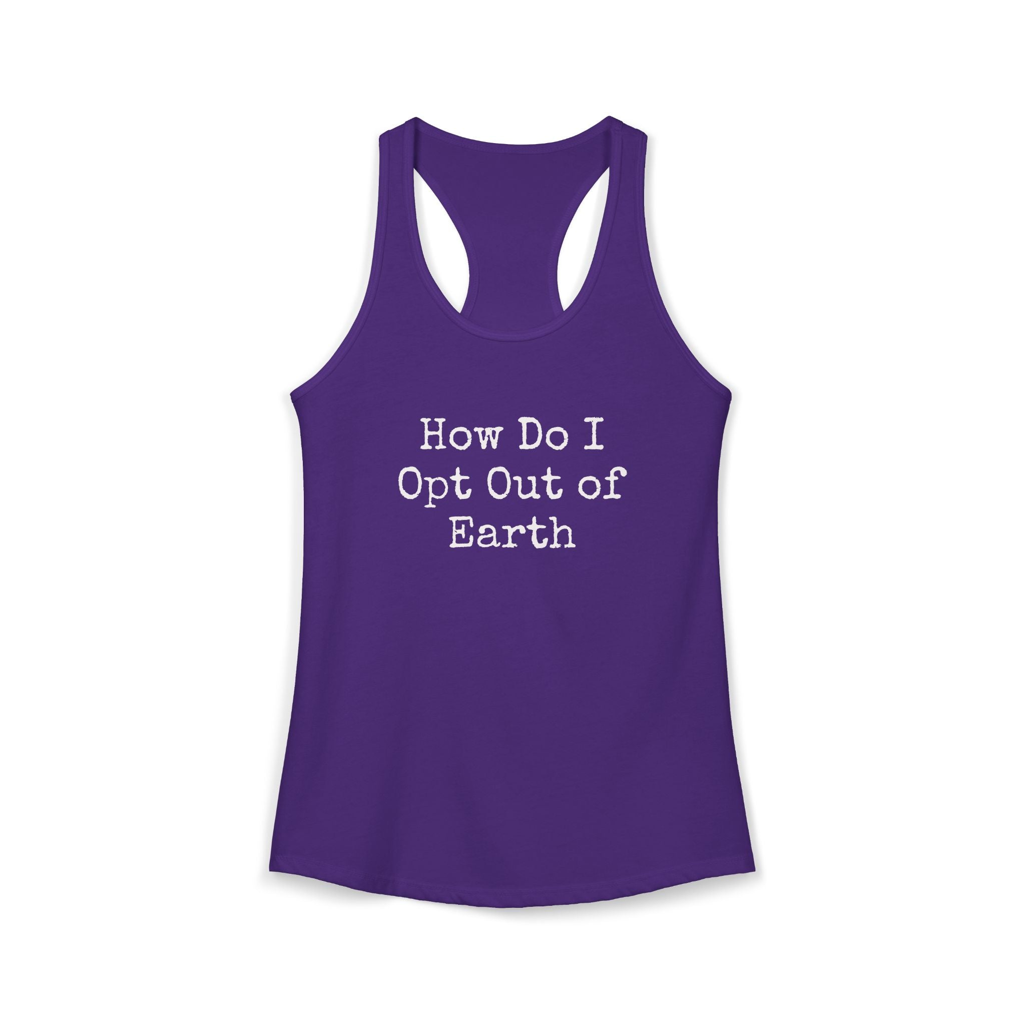 Opt Out Women's Racerback Tank