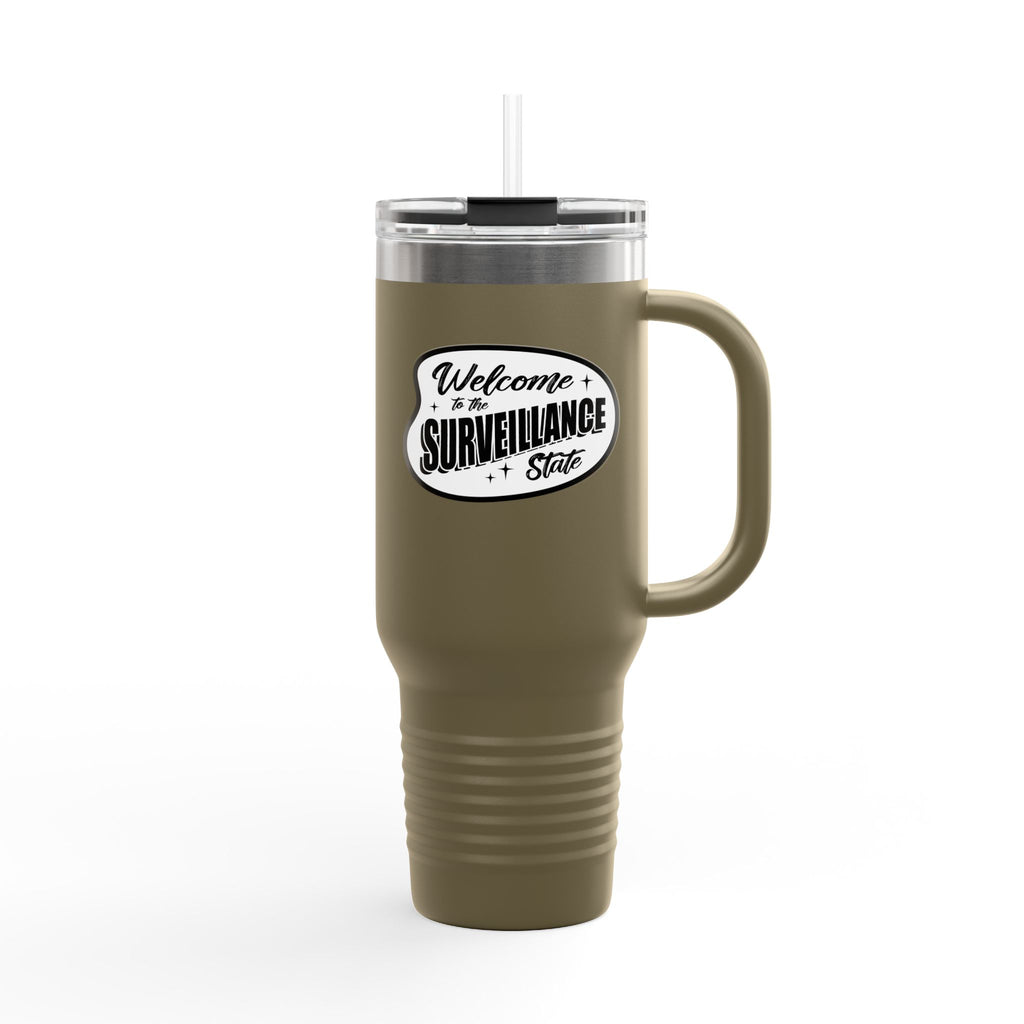Anti AI Surveillance Insulated Travel Mug, 40oz