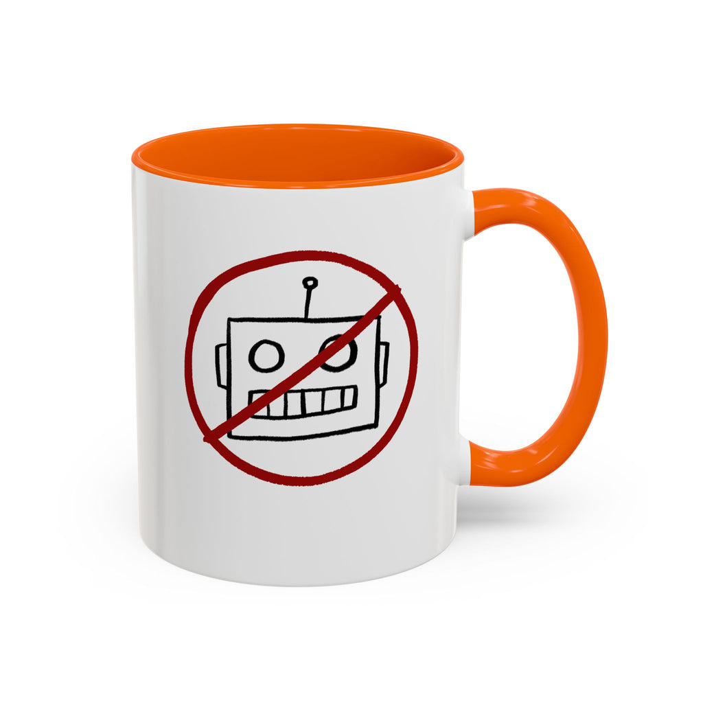 No AI Robot Coffee Mug (11 oz)