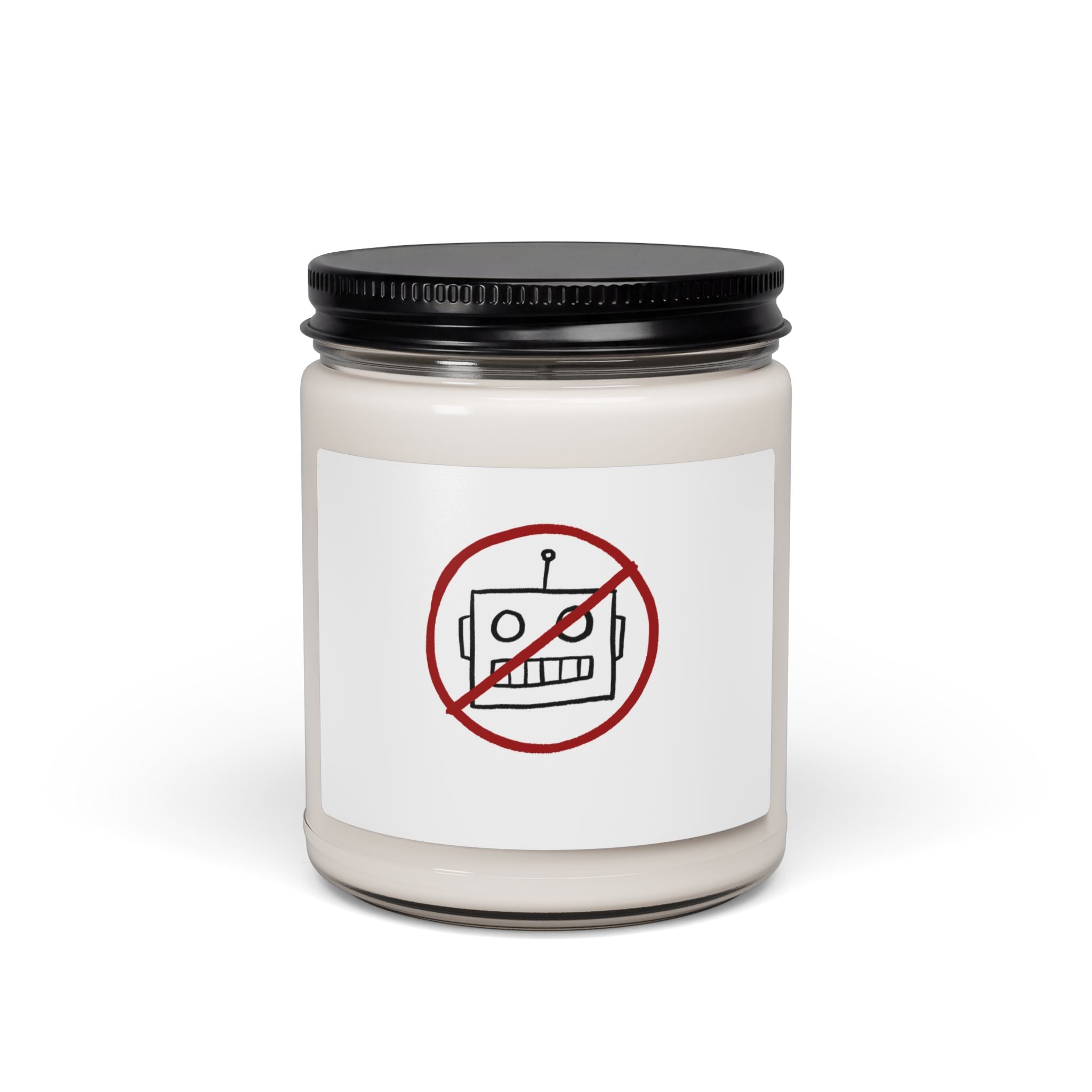 No AI Robot Scented Soy Candle, 9oz