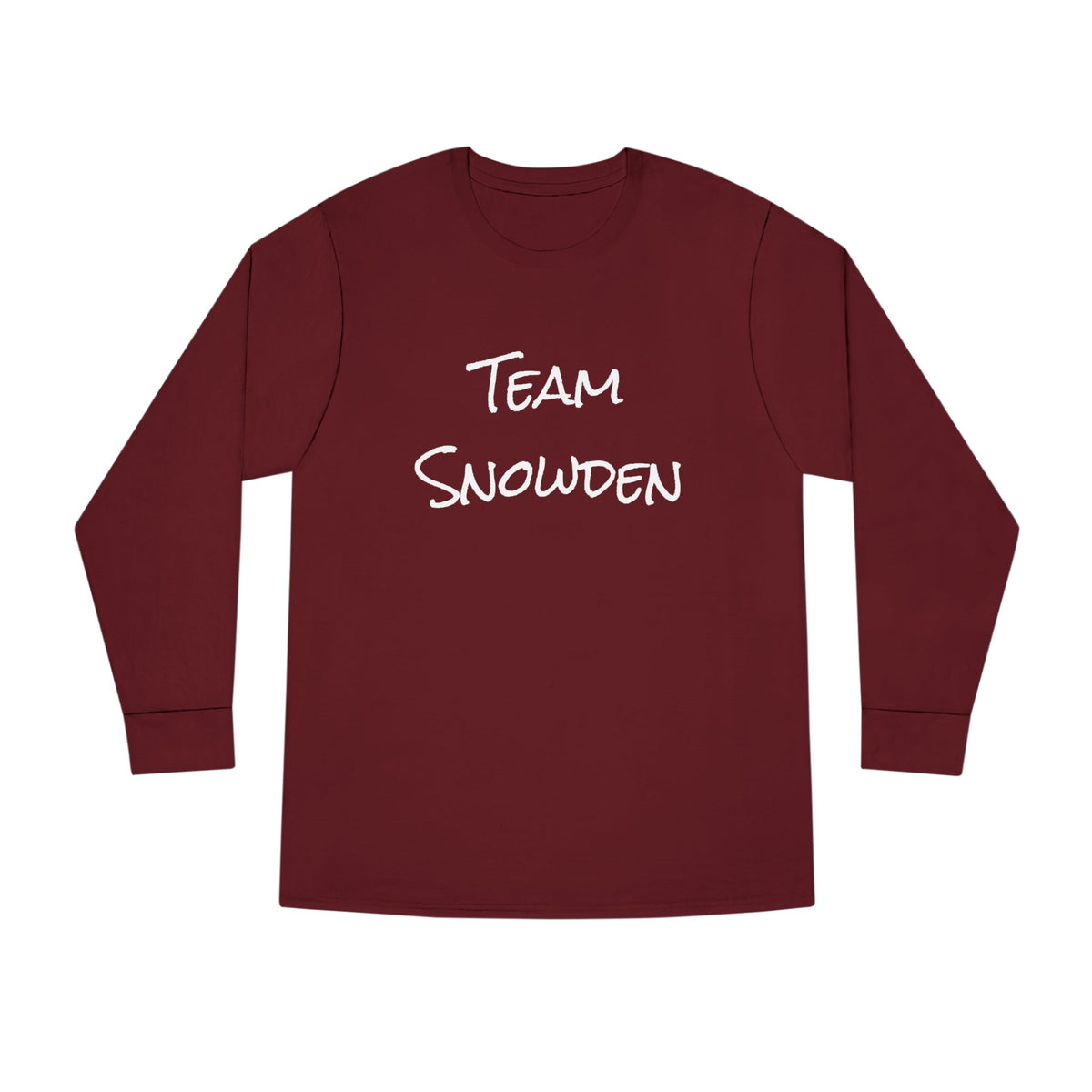 Team Snowden Long Sleeve Crewneck Tee