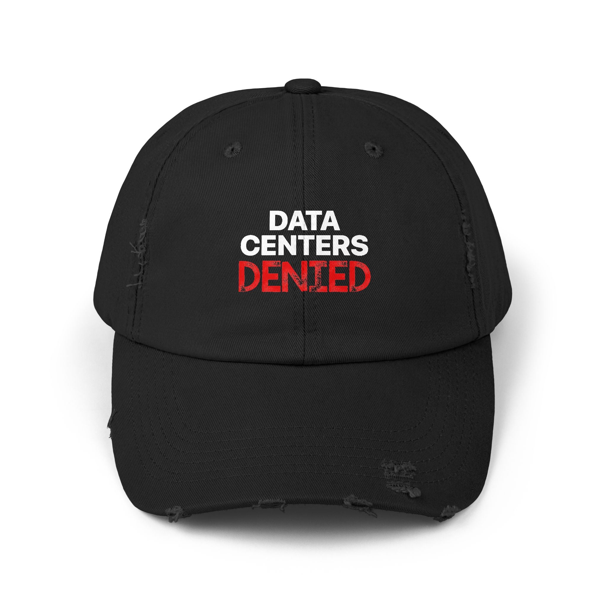 Data Center Denied Unisex Distressed Cap