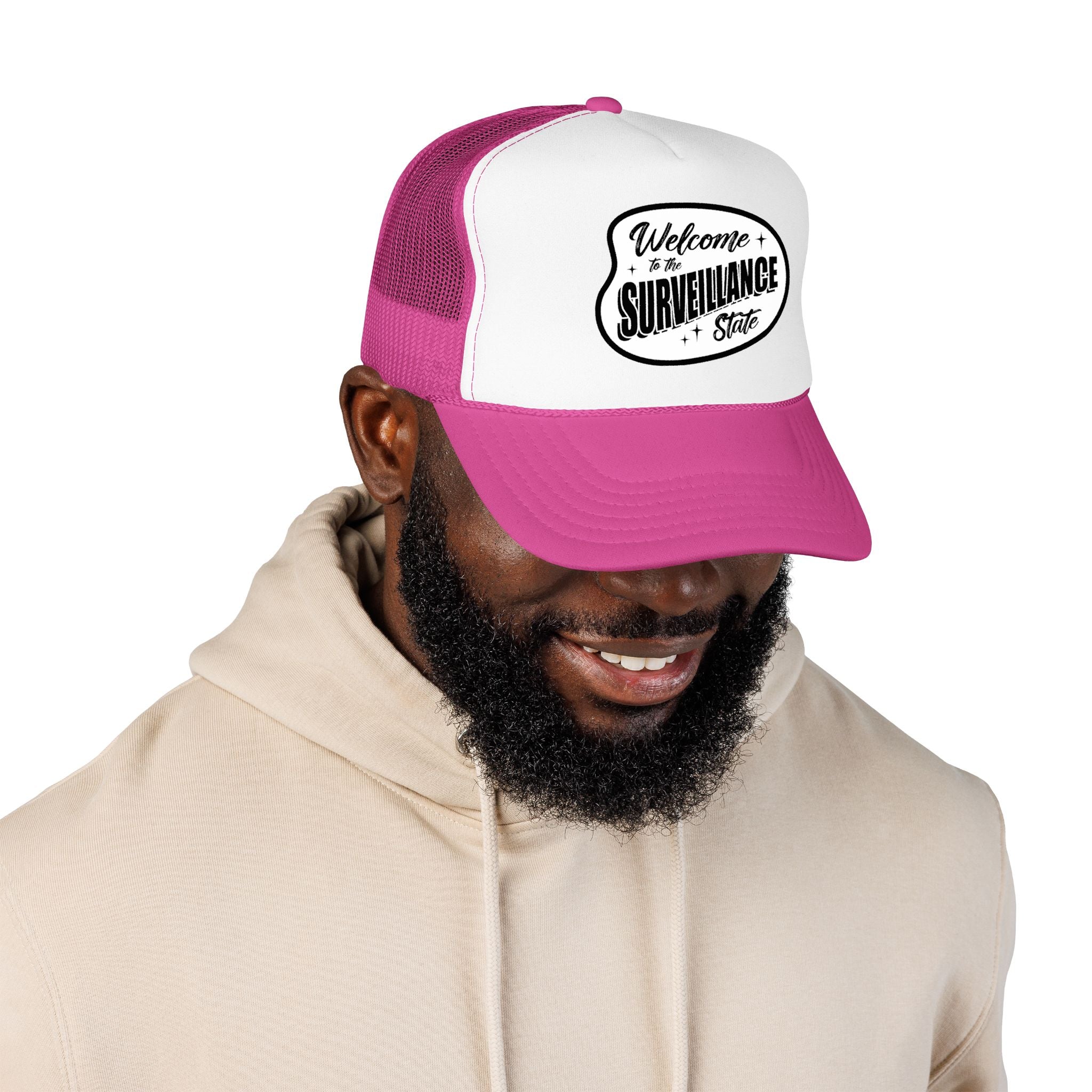 Anti AI Surveillance Foam Trucker Hat