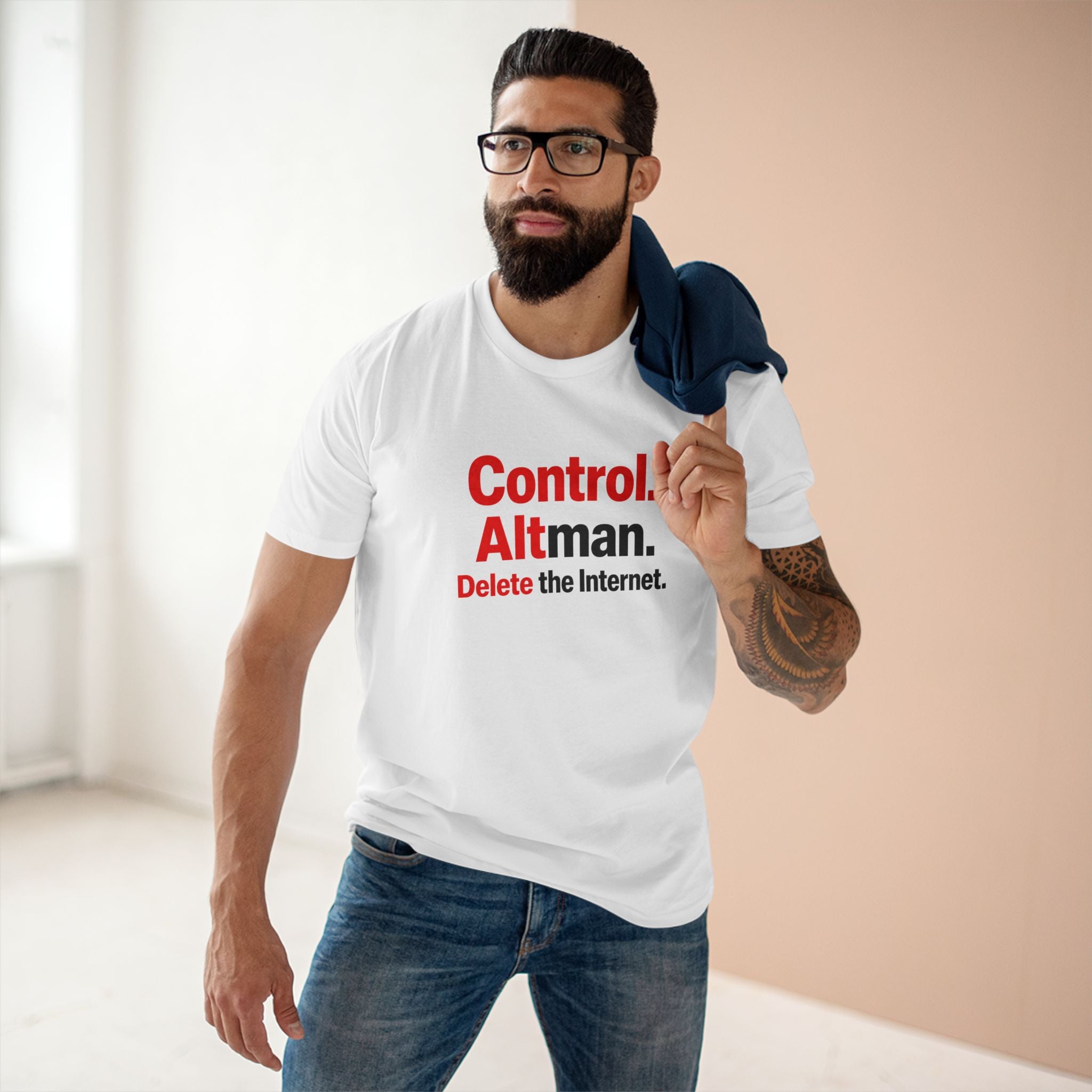 Control Alt Delete Adult Staple Tee