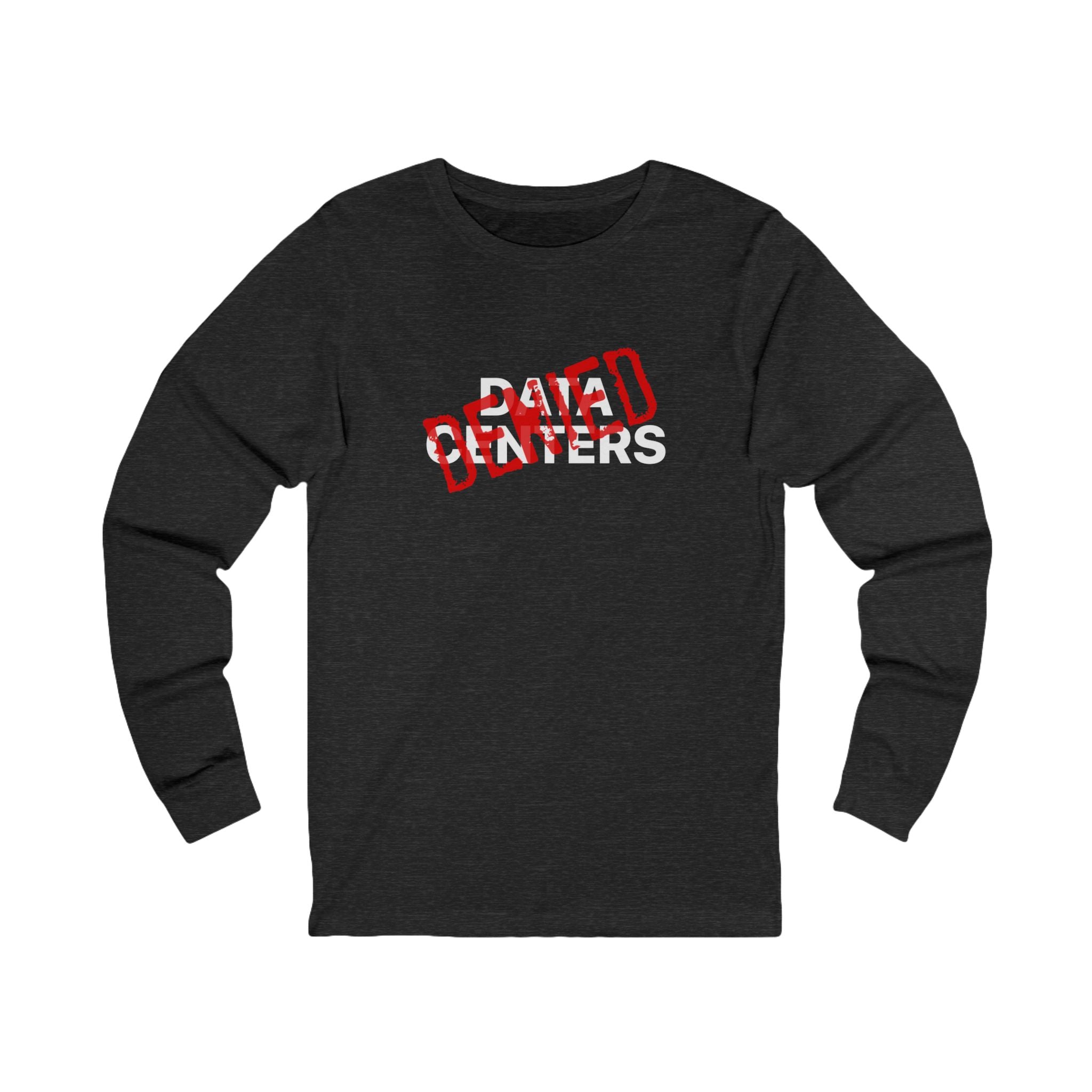 Stop AI Data Centers Jersey Long Sleeve Tee