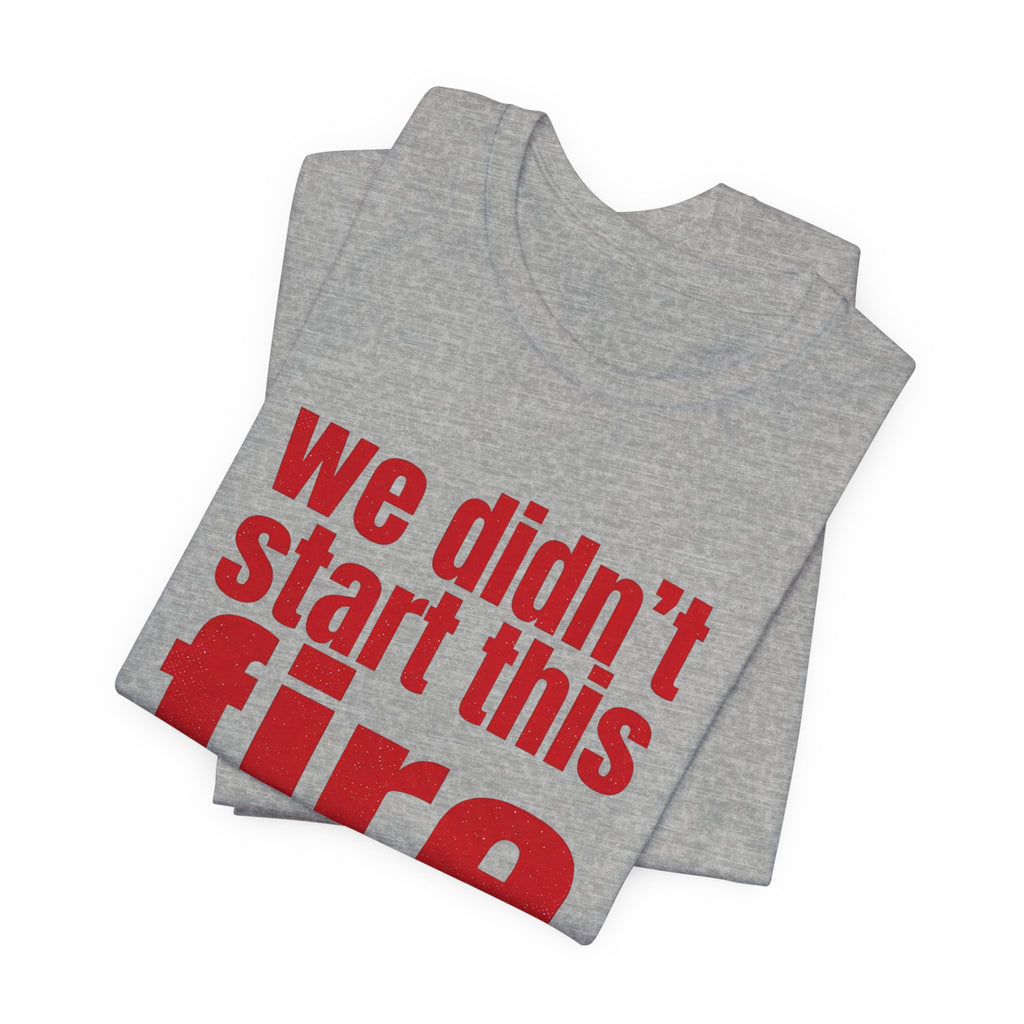 Anti Big Tech Fire Unisex Short Sleeve Tee