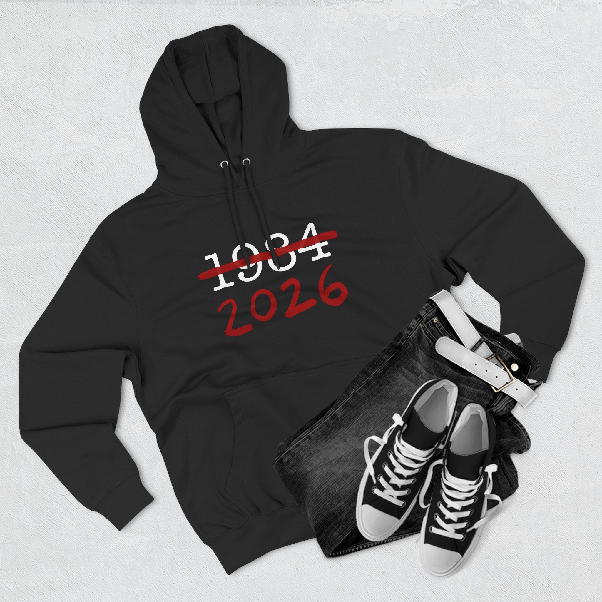 1984 2026 Three-Panel Fleece Hoodie