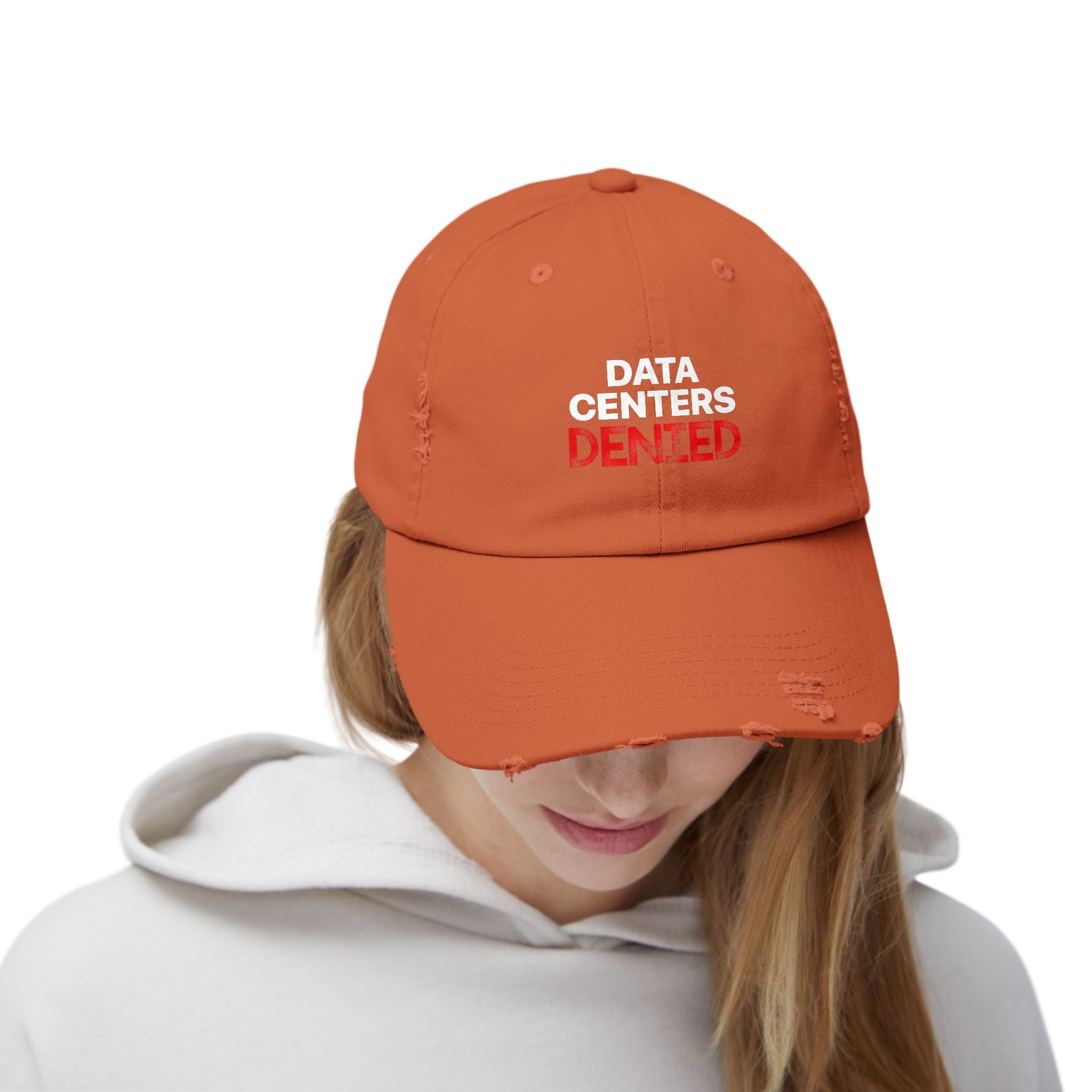 Data Center Denied Unisex Distressed Cap