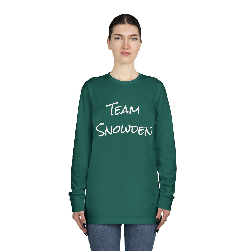 Team Snowden Long Sleeve Crewneck Tee
