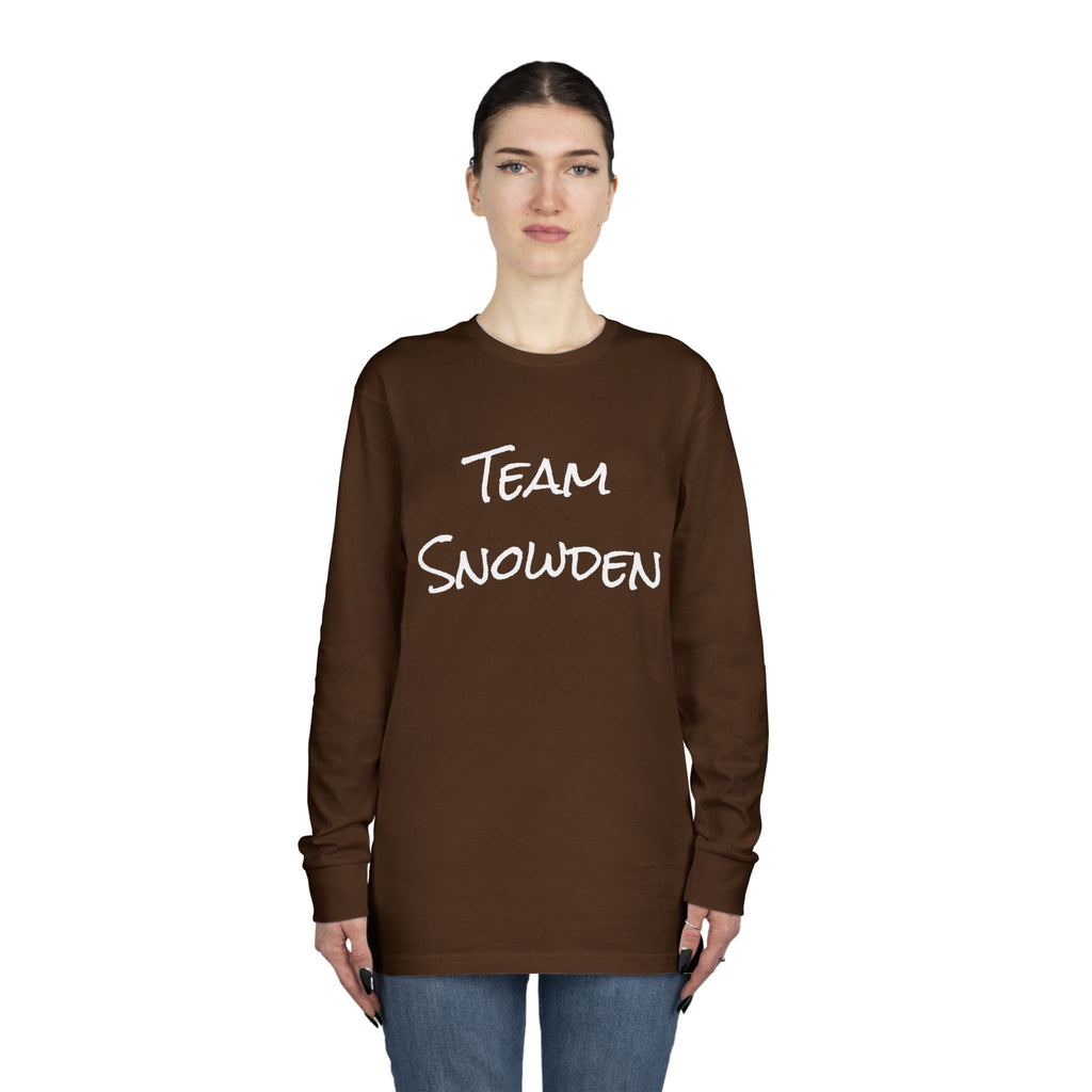 Team Snowden Long Sleeve Crewneck Tee