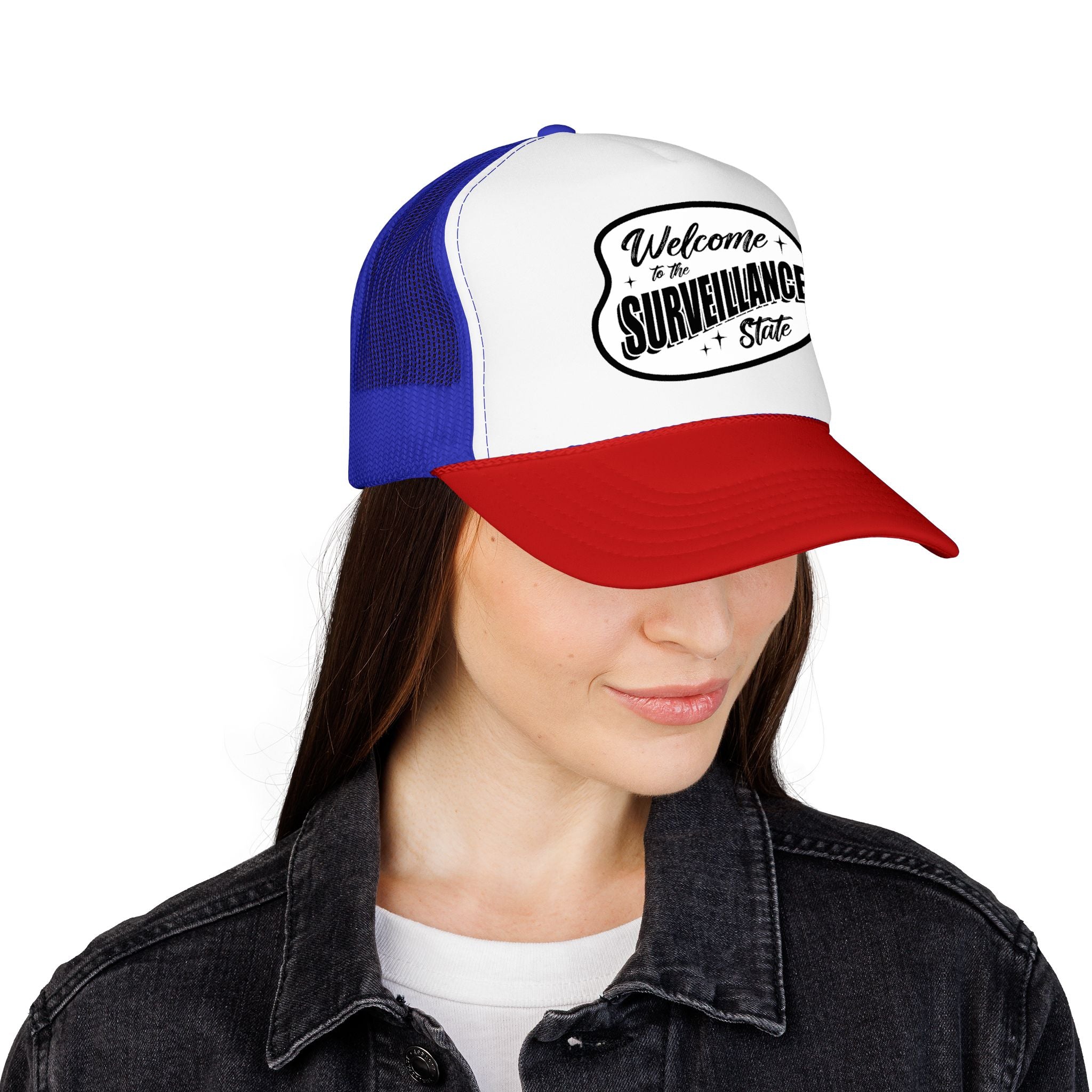 Anti AI Surveillance Foam Trucker Hat