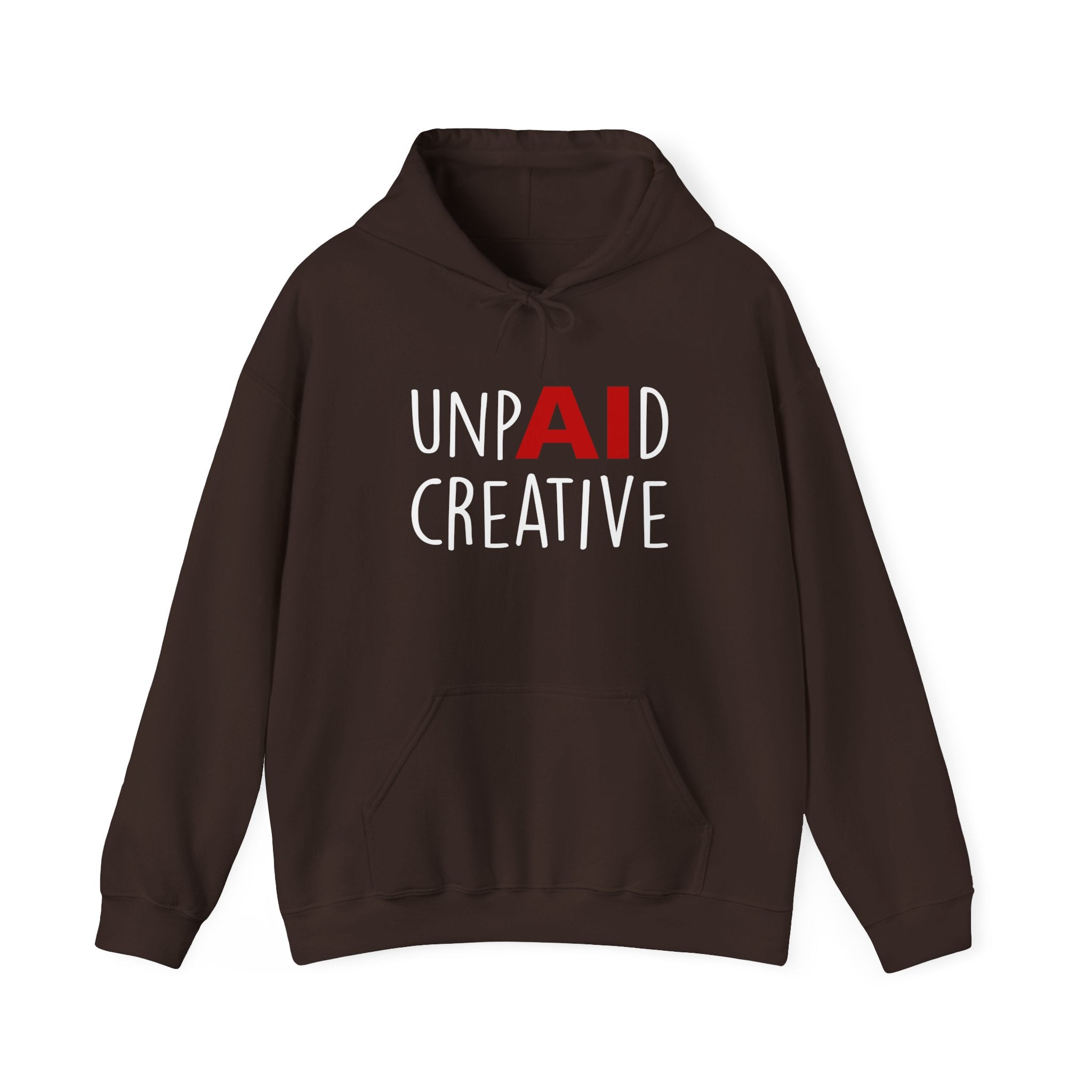 UnpAId Creative No AI Unisex Hooded Sweatshirt