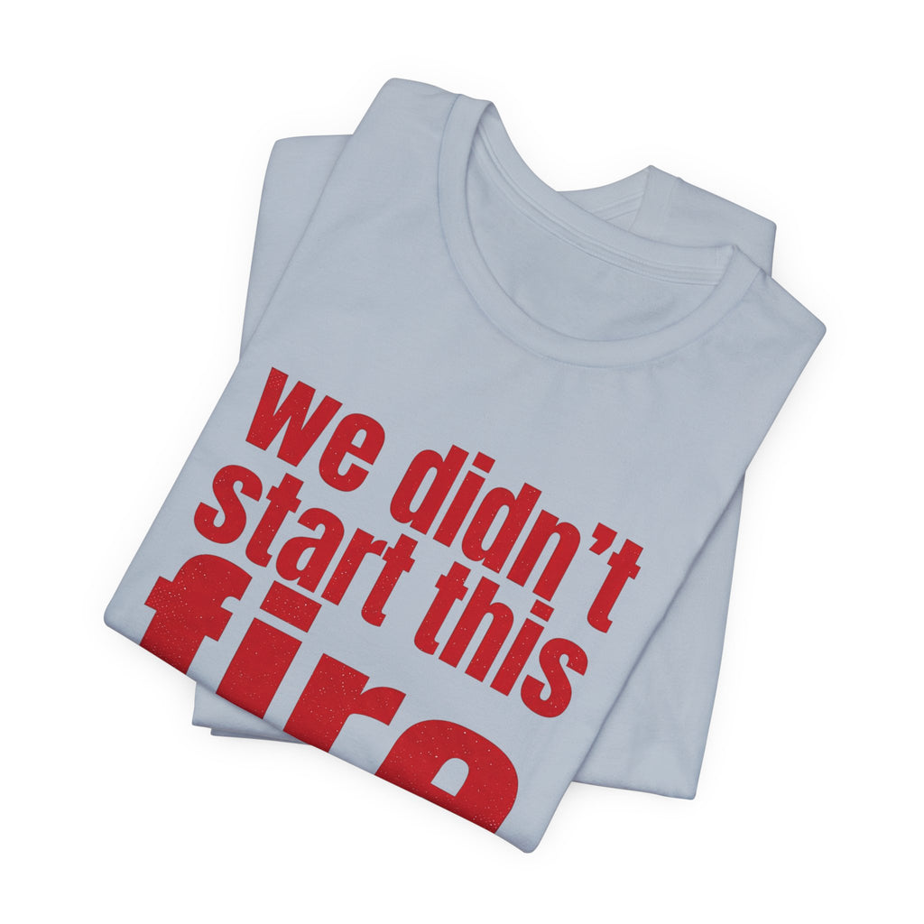 Anti Big Tech Fire Unisex Short Sleeve Tee