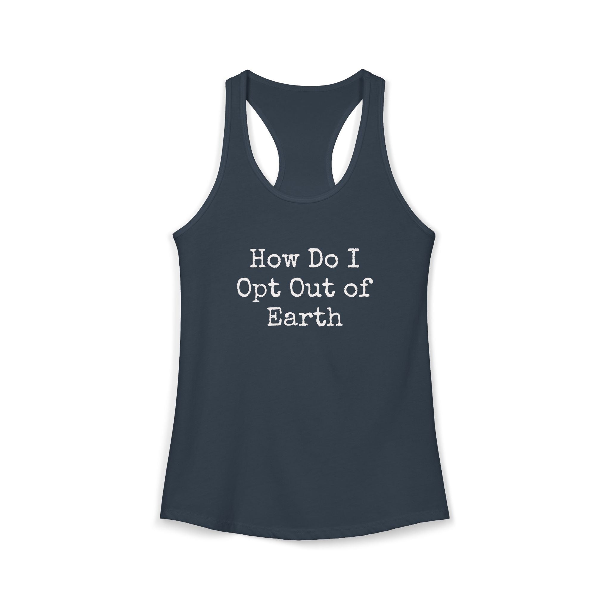 Opt Out Women's Racerback Tank