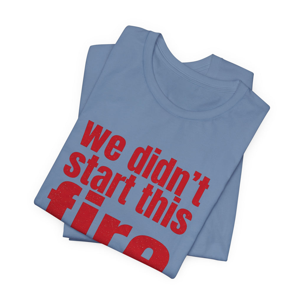 Anti Big Tech Fire Unisex Short Sleeve Tee