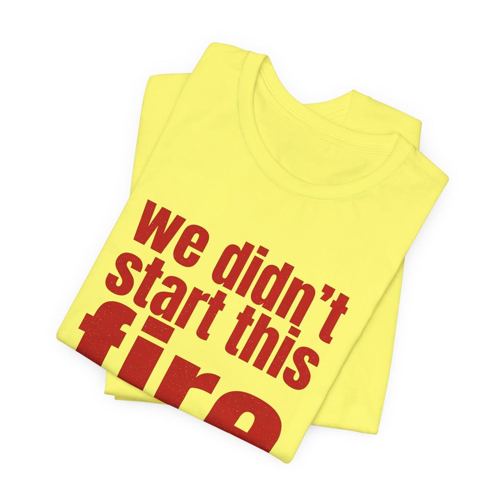 Anti Big Tech Fire Unisex Short Sleeve Tee
