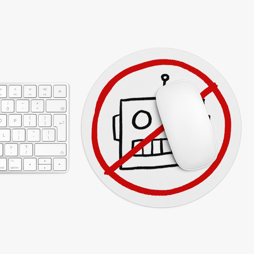 Anti-AI Robot Mouse Pad