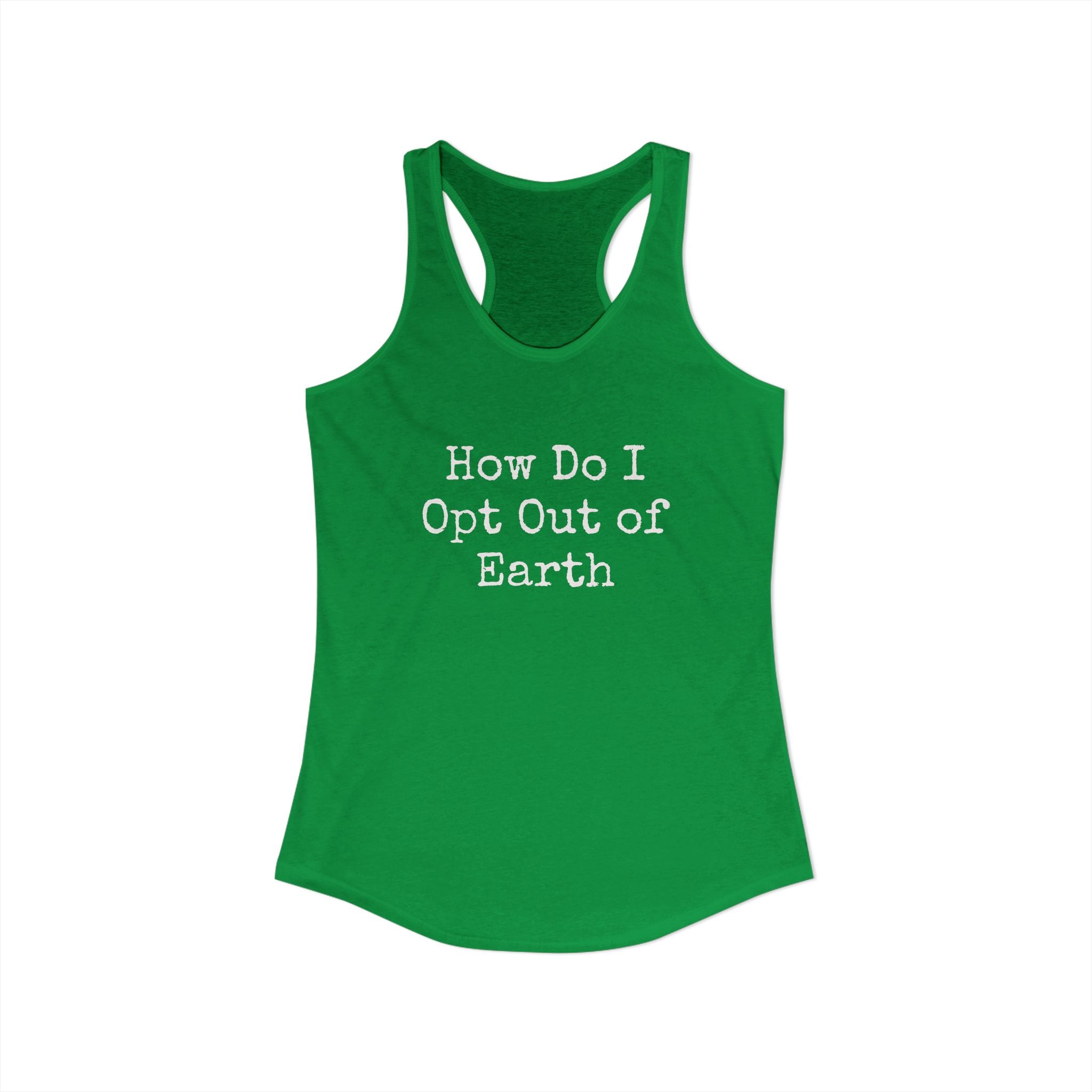 Opt Out Women's Racerback Tank