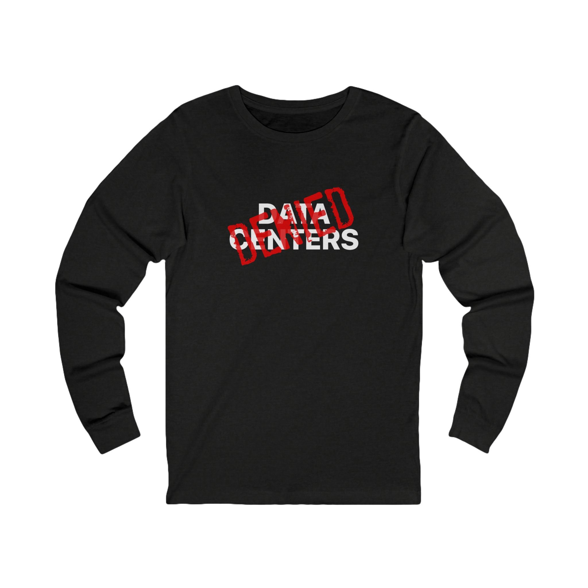 Stop AI Data Centers Jersey Long Sleeve Tee