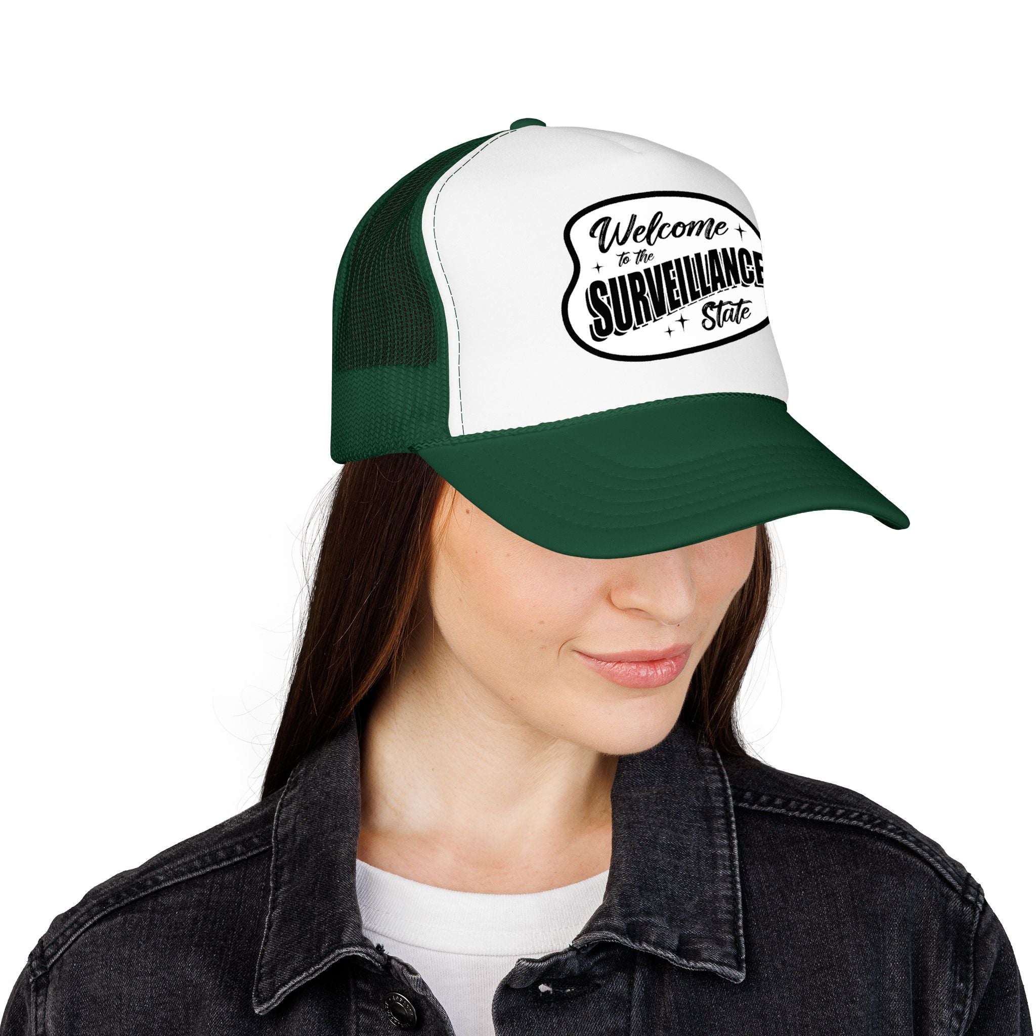 Anti AI Surveillance Foam Trucker Hat