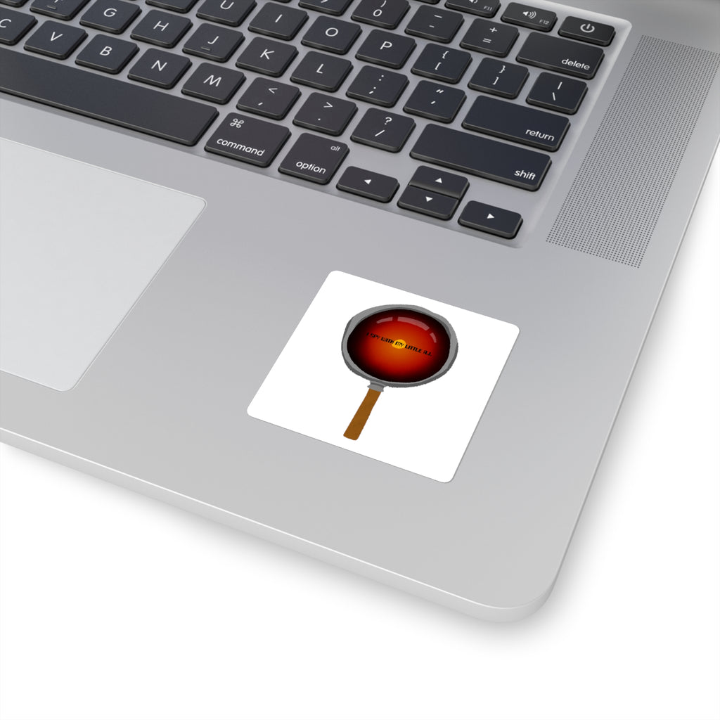 I Spy AI Square Stickers