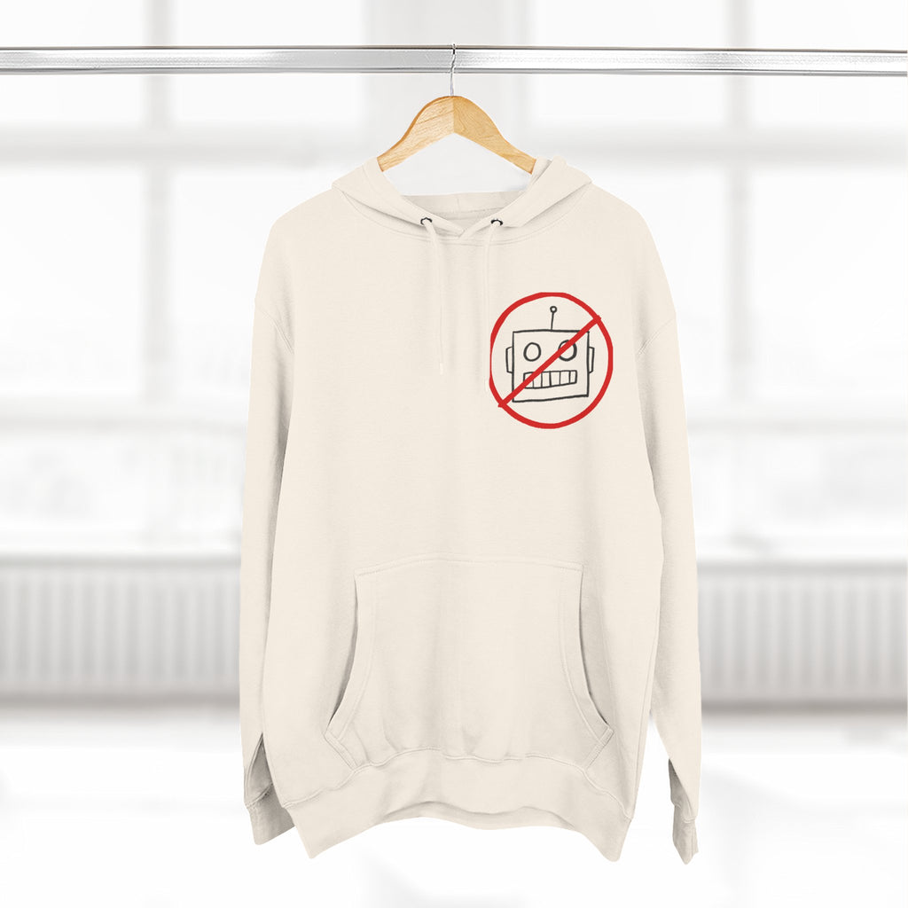 Robot Three-Panel Fleece Hoodie