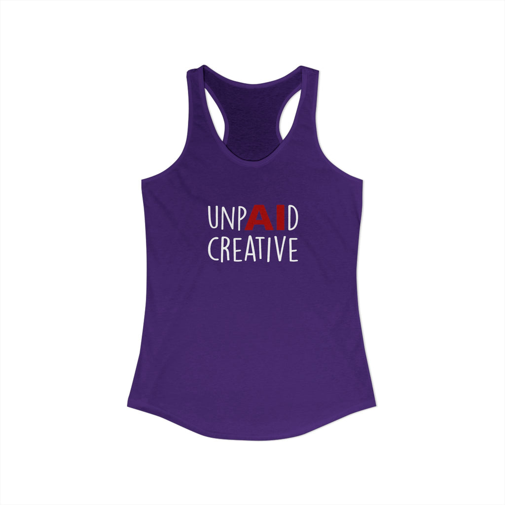 UnpAId Creative Women's Racerback Tank