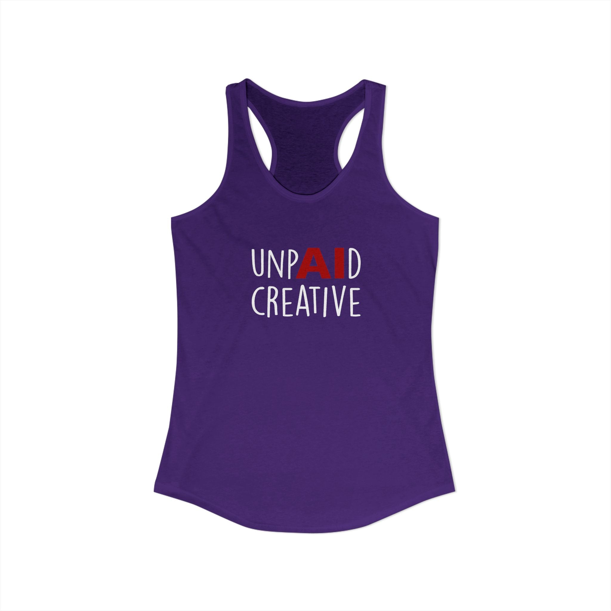 UnpAId Creative Women's Racerback Tank