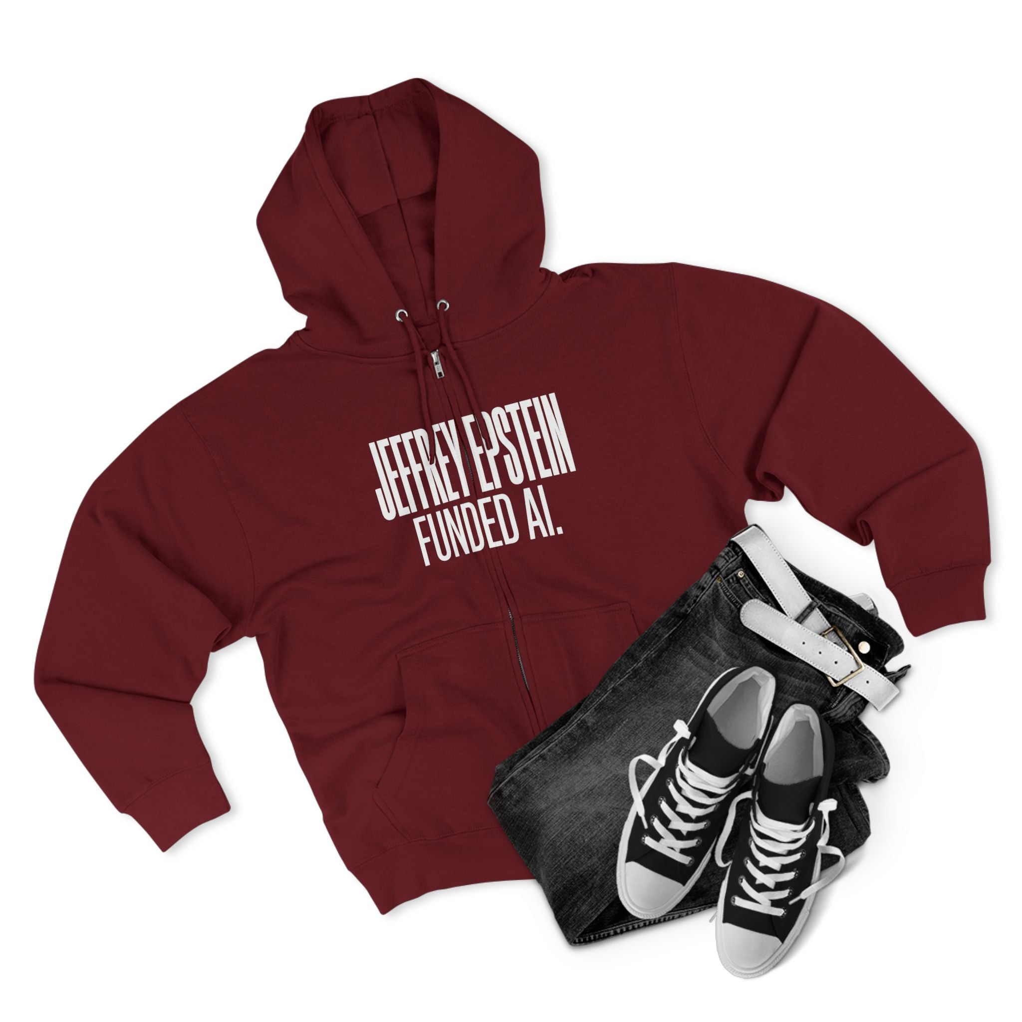 Epstein AI Unisex Zip Hoodie