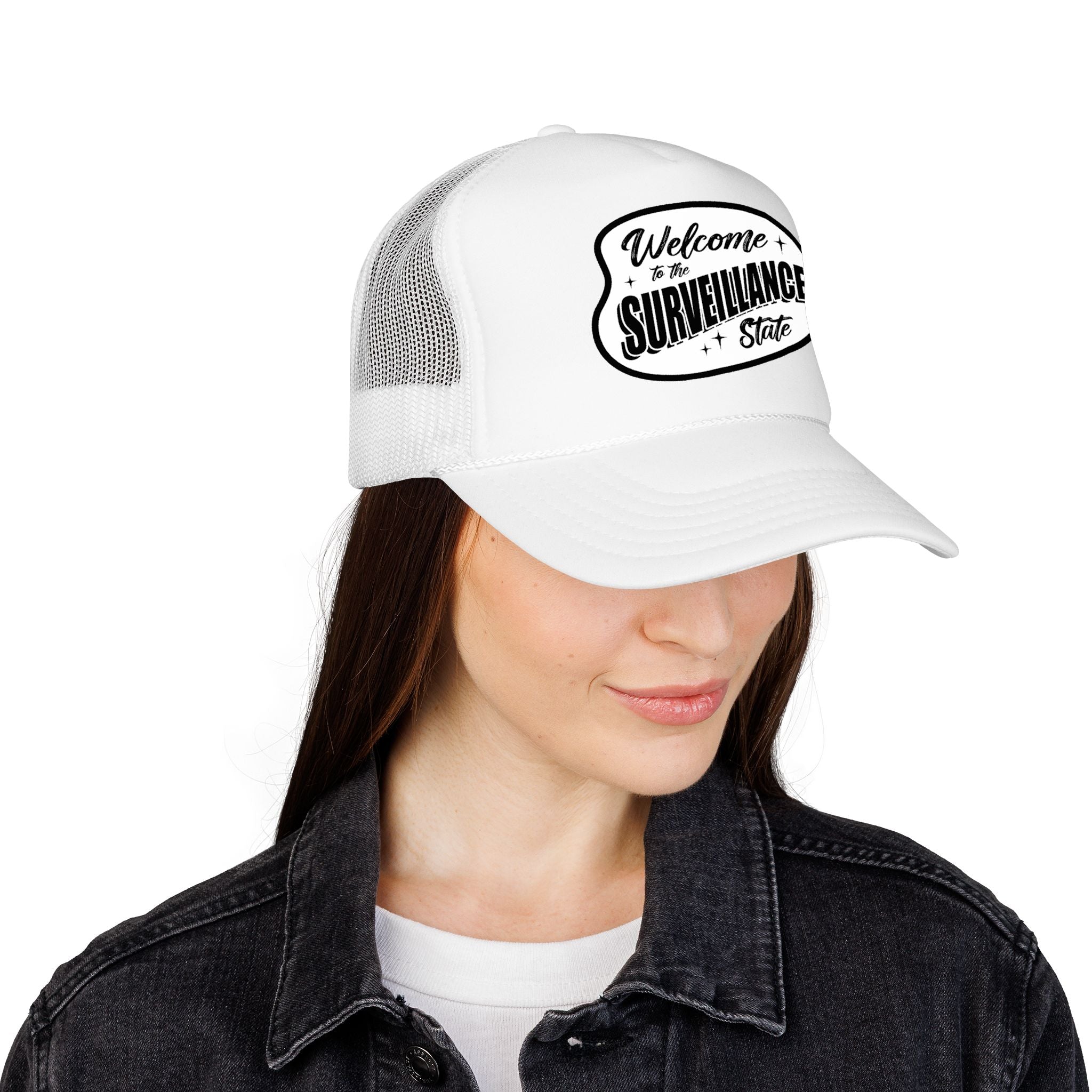Anti AI Surveillance Foam Trucker Hat