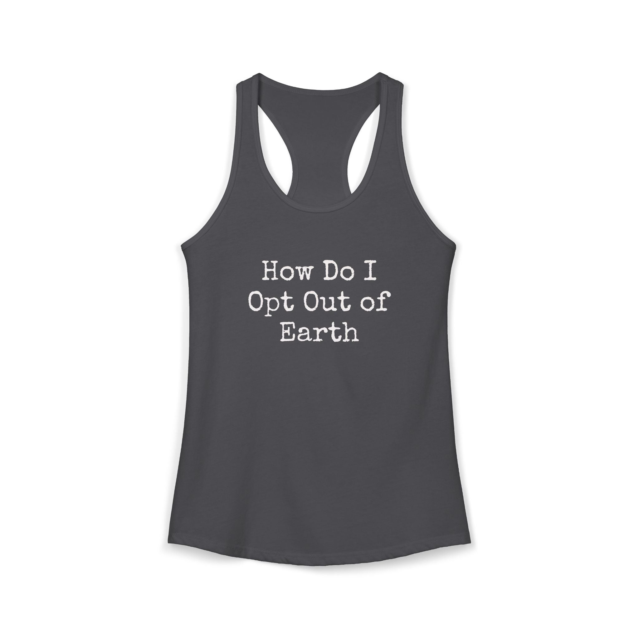 Opt Out Women's Racerback Tank